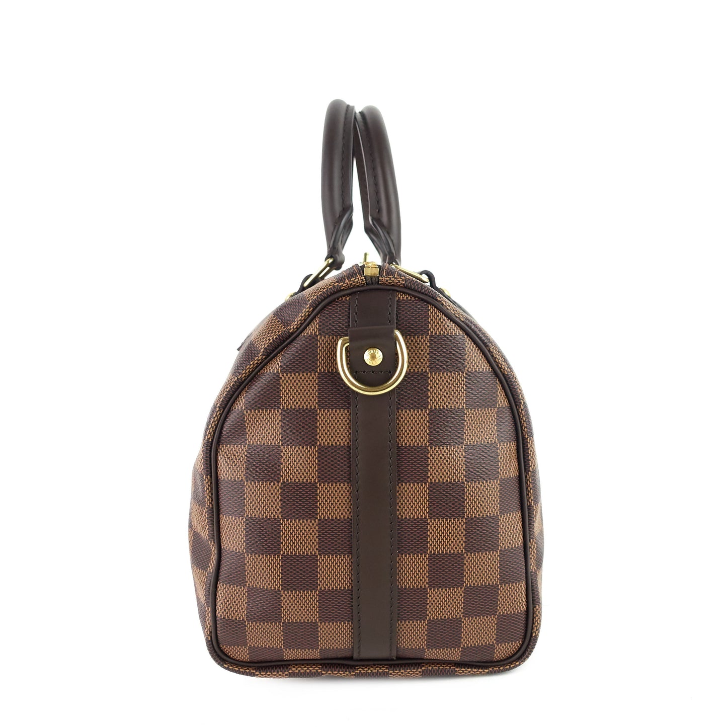 Louis Vuitto Speedy 25 BandouliÃ¨re Damier Ebene Canvas Bag