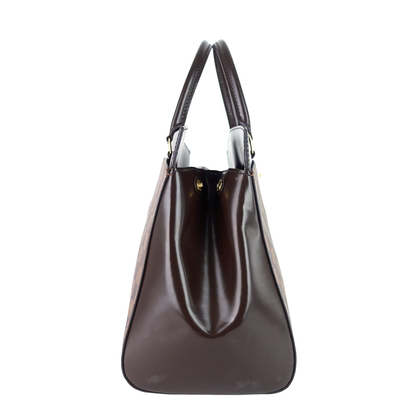 Louis Vuitto Rivoli MM Damier Ebene Canvas Tote Bag