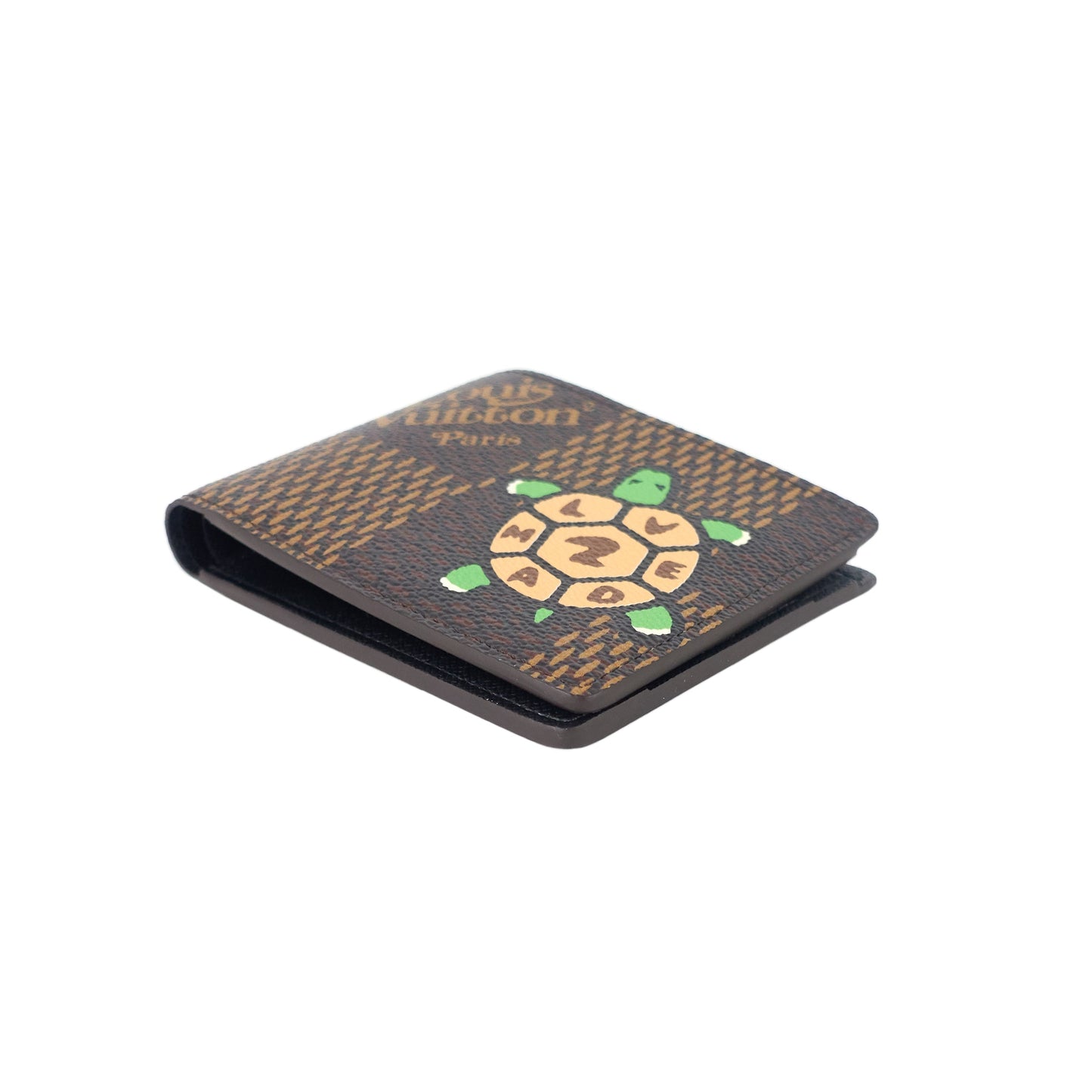 Louis Vuitto Nigo Turtle Giant Damier Ebene Canvas Multiple Wallet