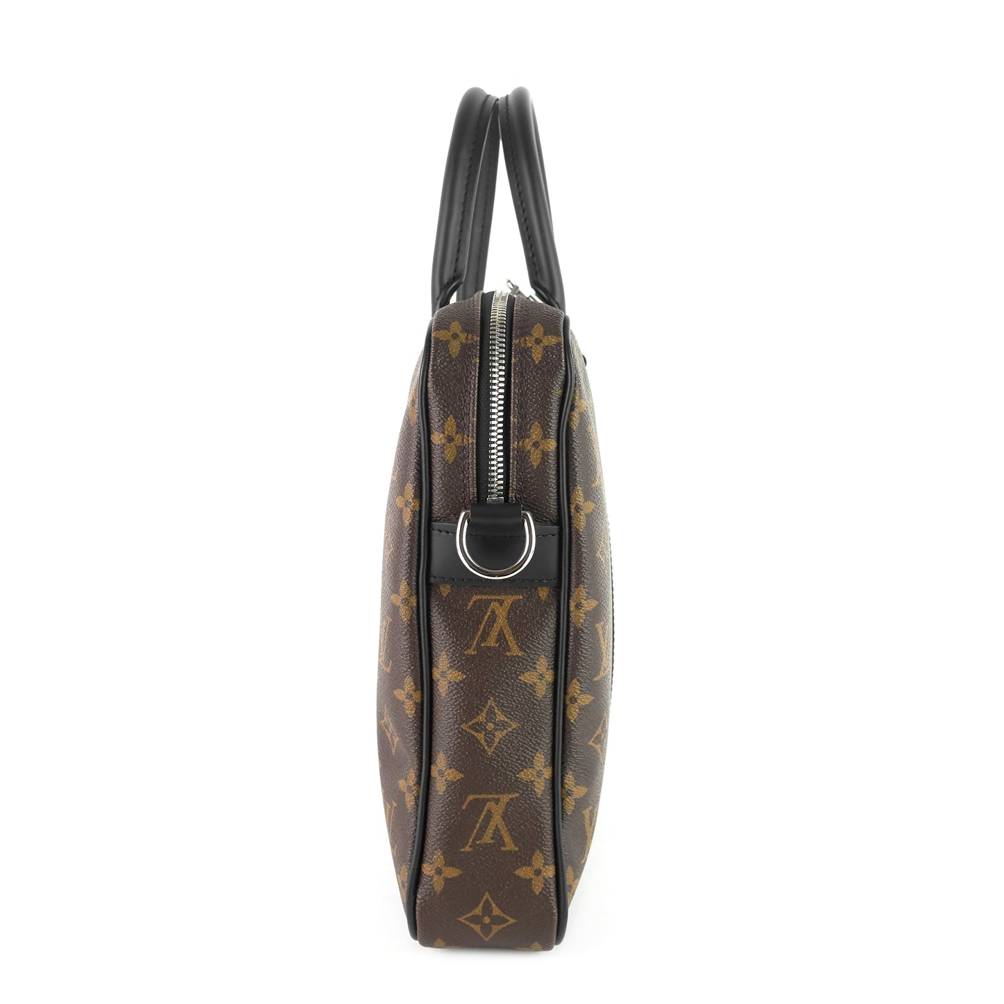 Louis Vuitto Porte-Documents Voyage PM Monogram Macassar Canvas Briefcase Bag