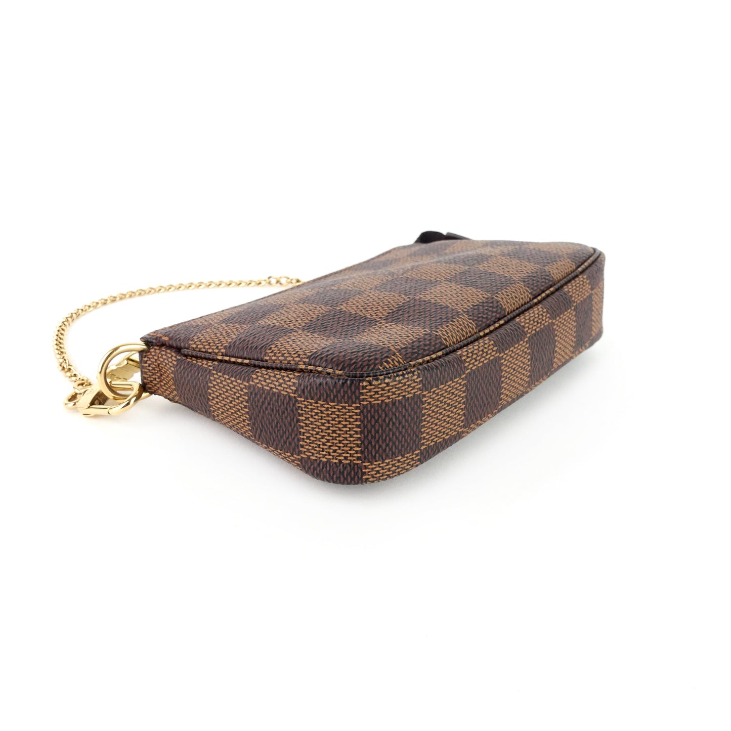 Louis Vuitto Pochette Accessoires Mini Damier Ebene Canvas Bag