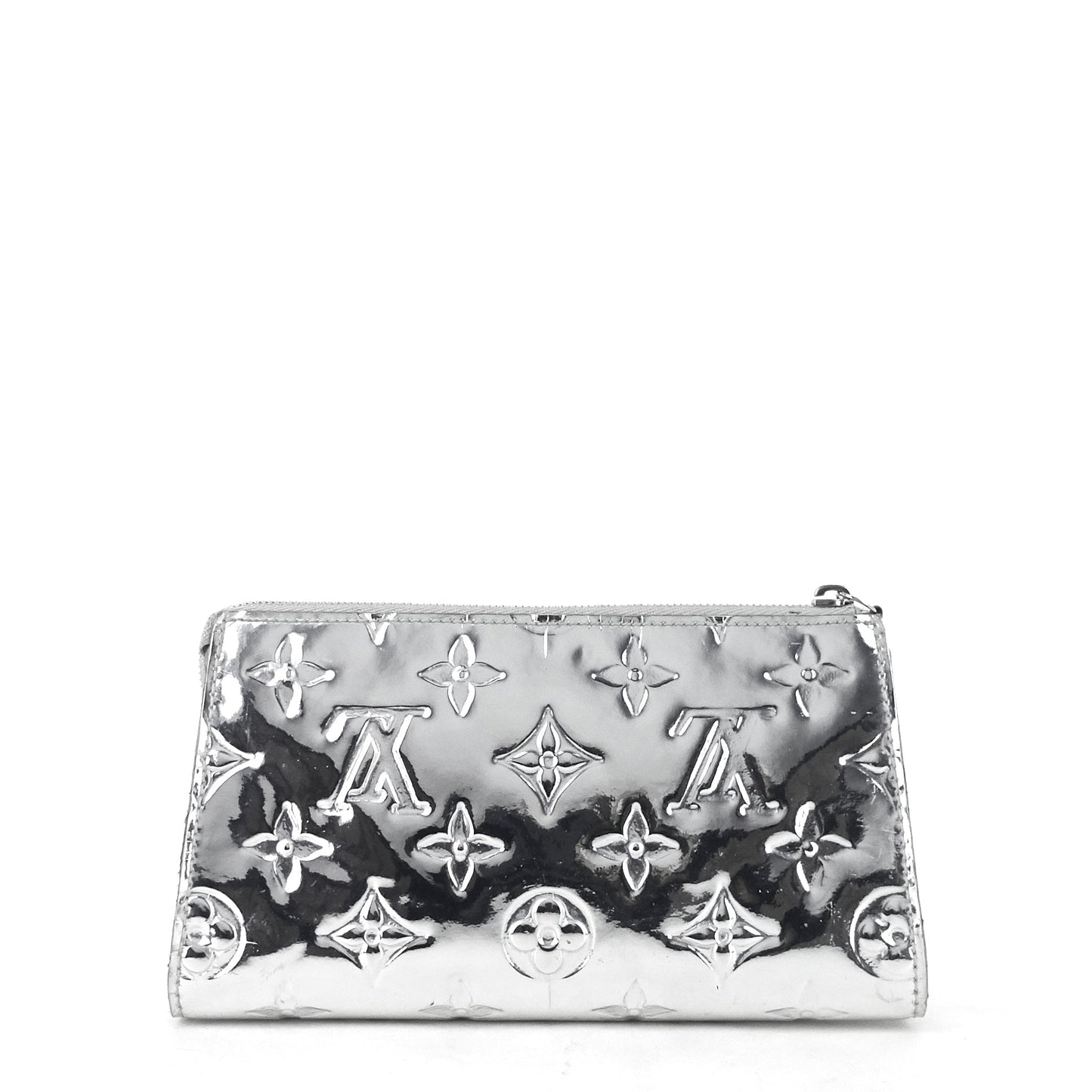 Louis Vuitto Miroir Trousse Silver Patent Leather Cosmetic Case