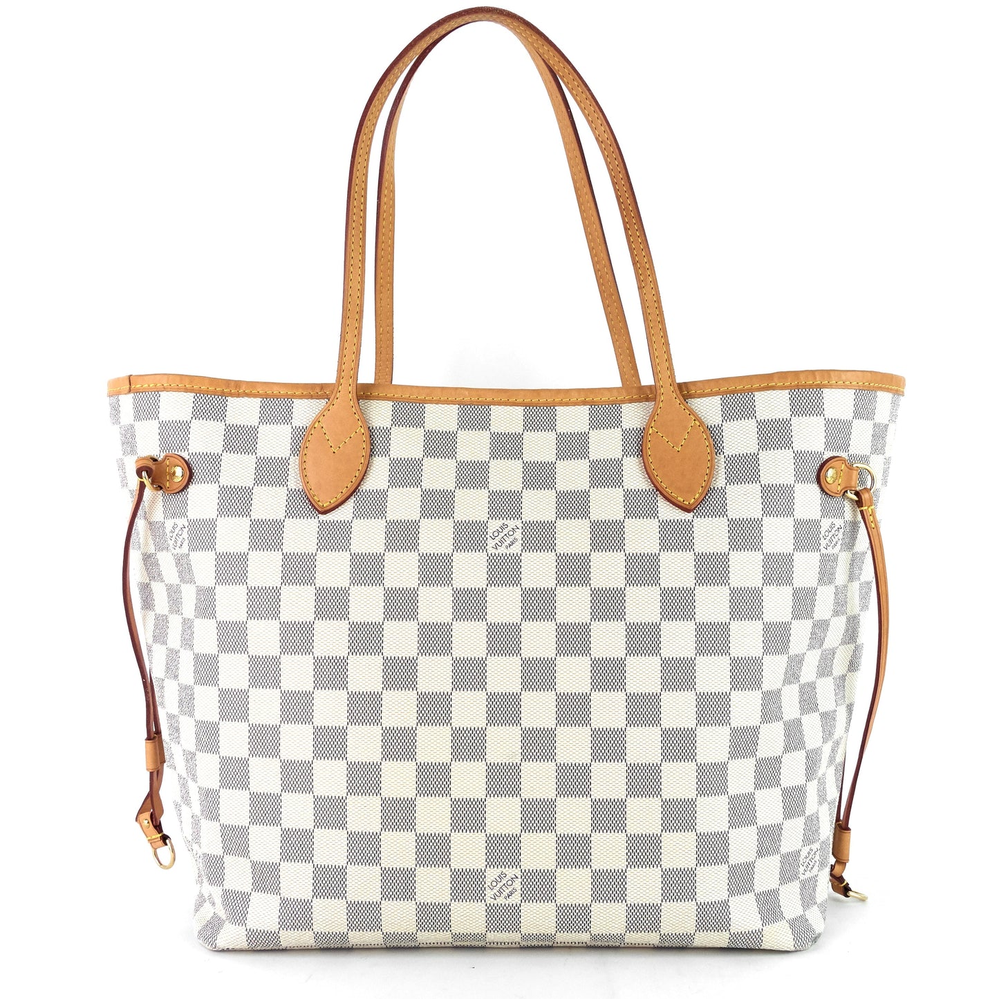 Louis Vuitto Neverfull MM Damier Azur Canvas Bag