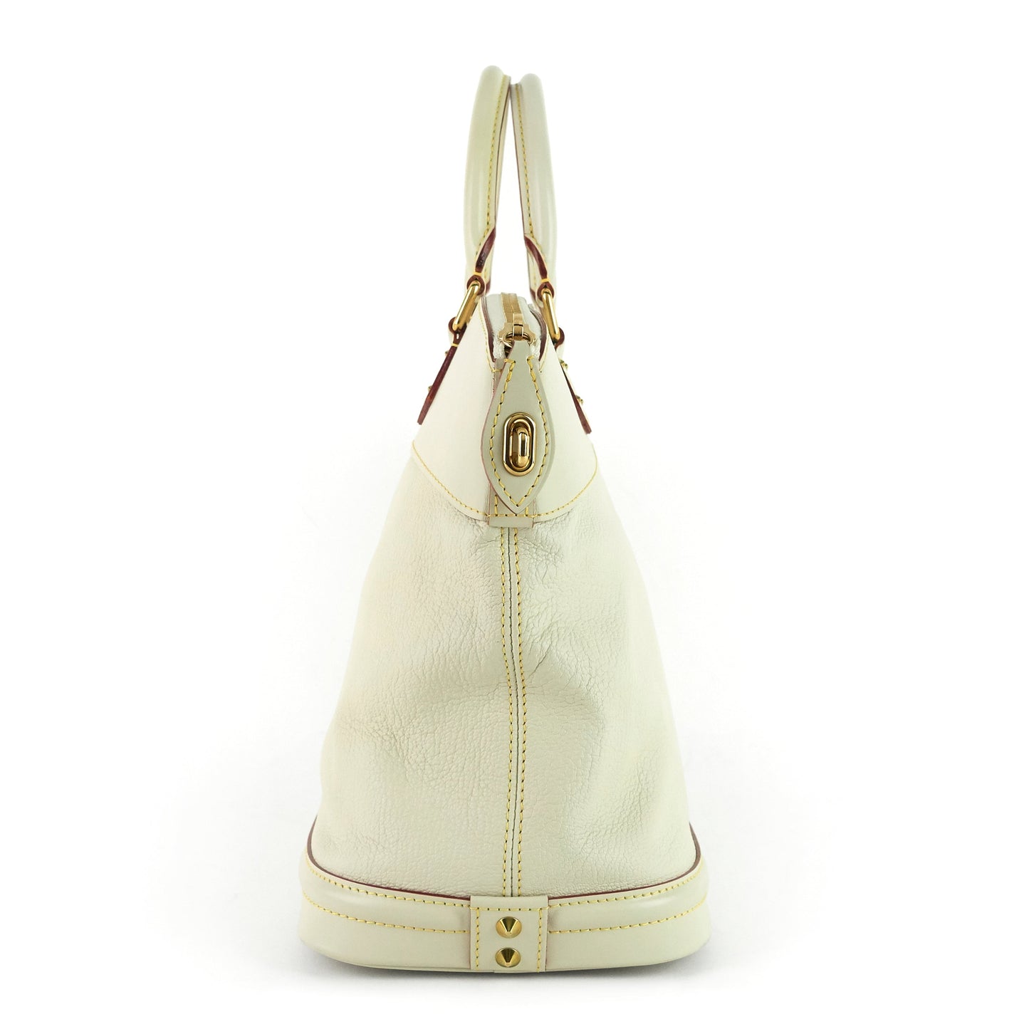 Louis Vuitto Suhali Lockit MM Goatskin Leather Handbag
