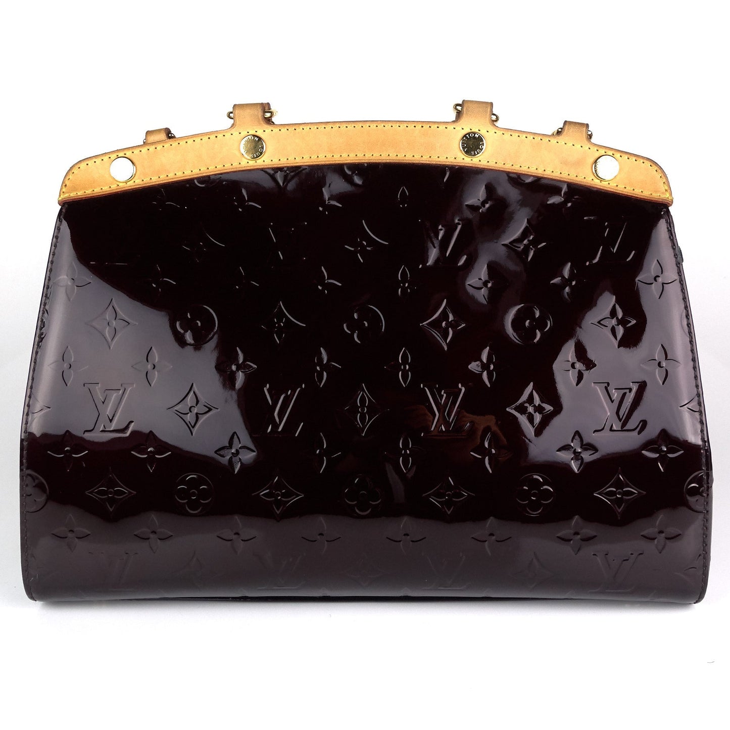 Louis Vuitto Brea MM Monogram Patent Leather Handbag