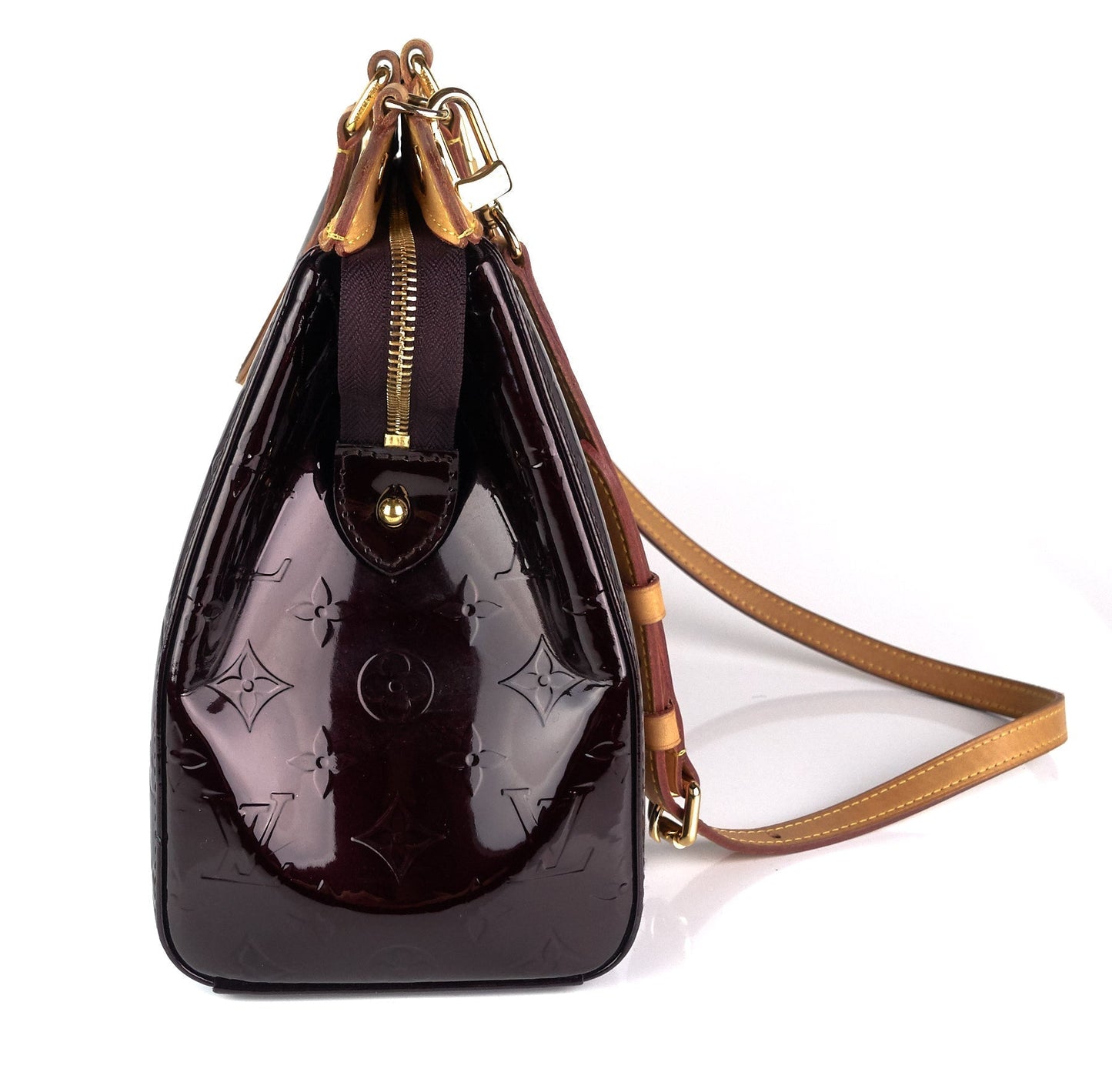 Louis Vuitto Brea MM Monogram Patent Leather Handbag