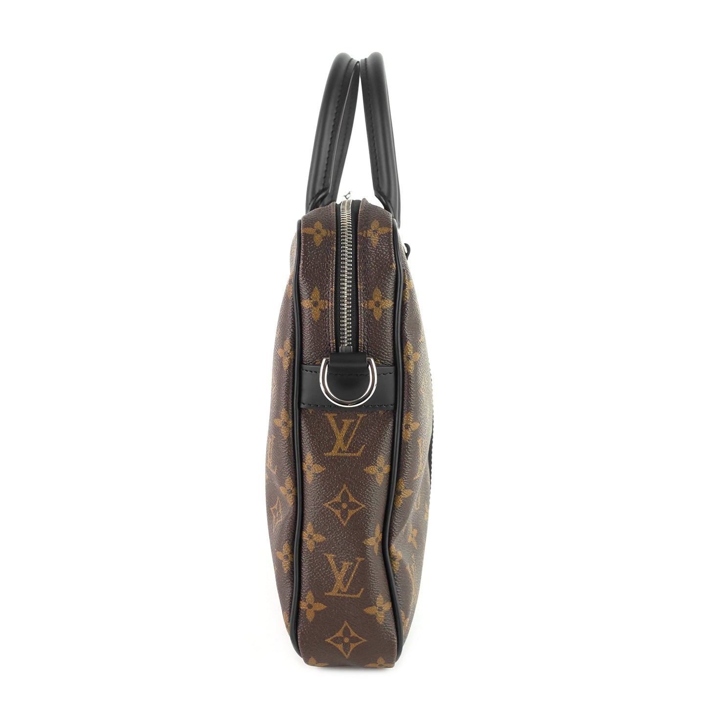 Louis Vuitto Porte-Documents Voyage PM Monogram Macassar Canvas Briefcase Bag