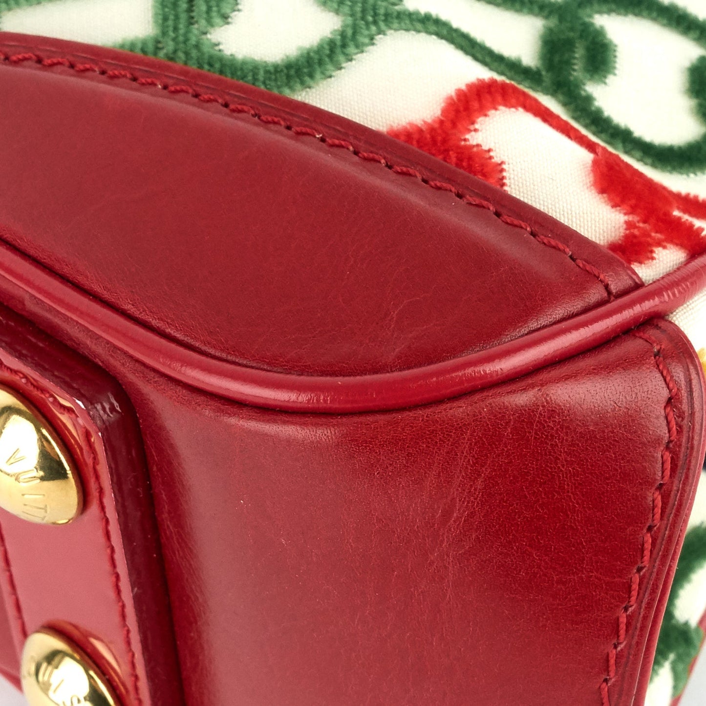 Louis Vuitto Linda Mini Monogram Charms Velvet Chains Bag