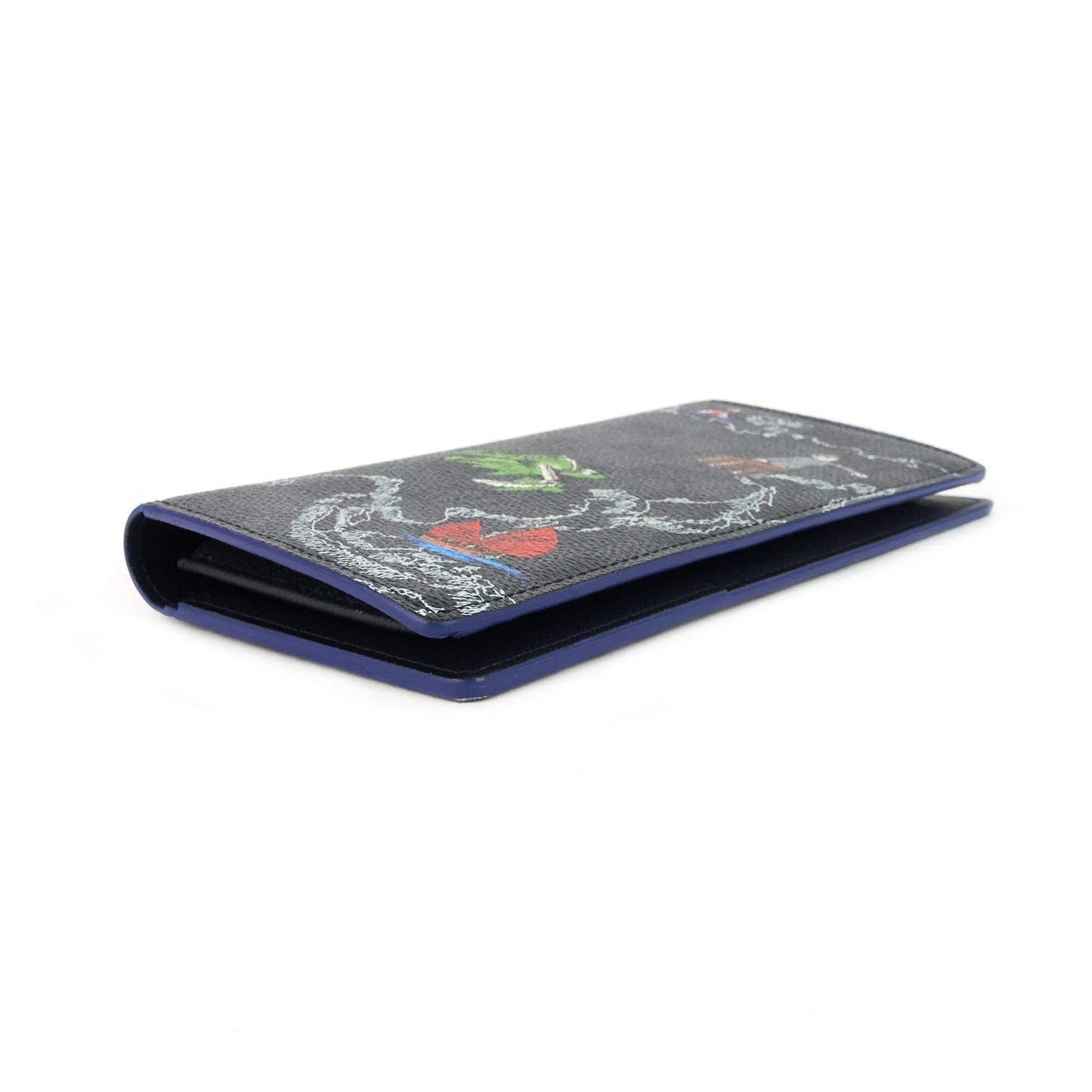 Louis Vuitto Brazza World Map Damier Graphite Canvas Wallet