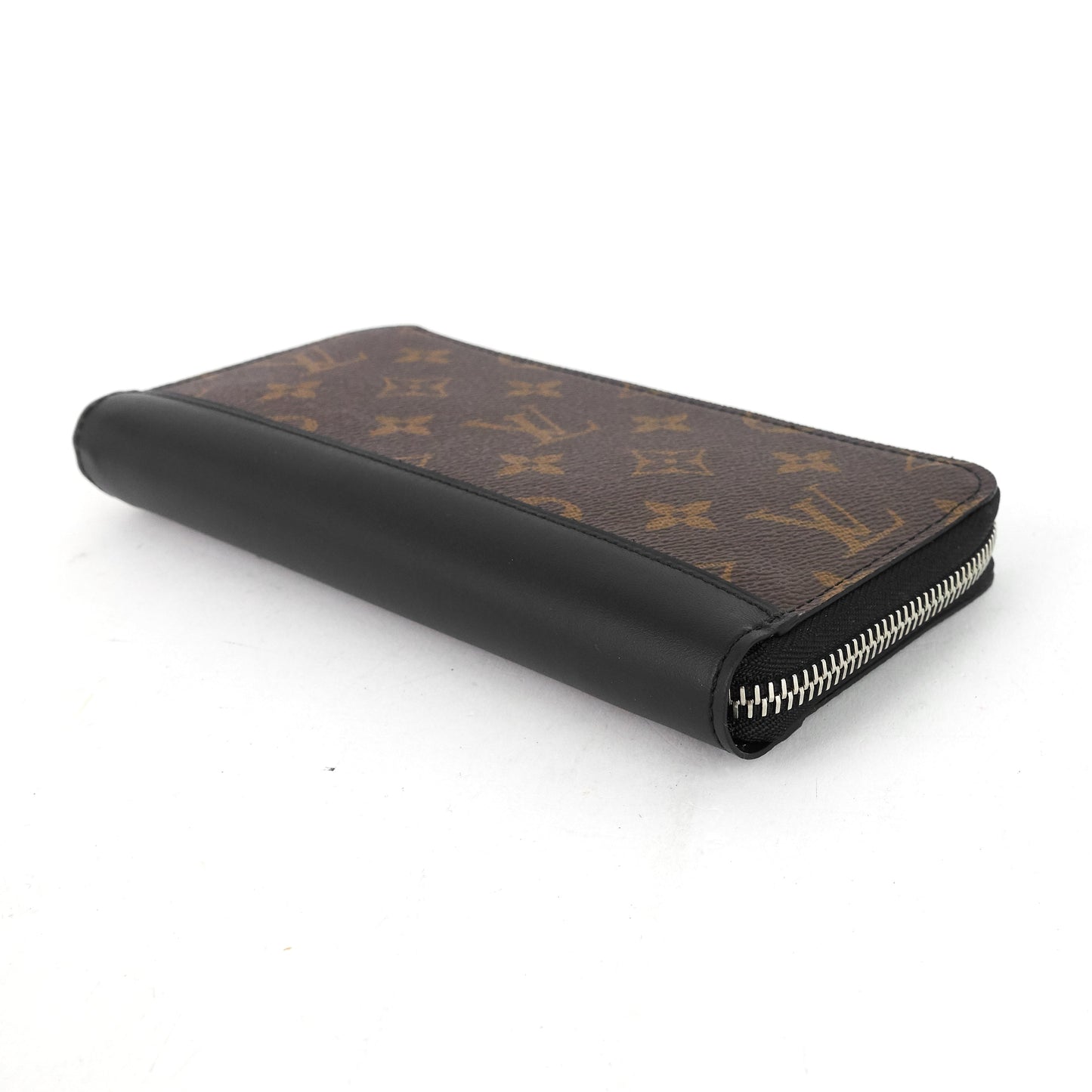 Louis Vuitto Zippy Monogram Macassar Canvas Vertical Bifold Wallet