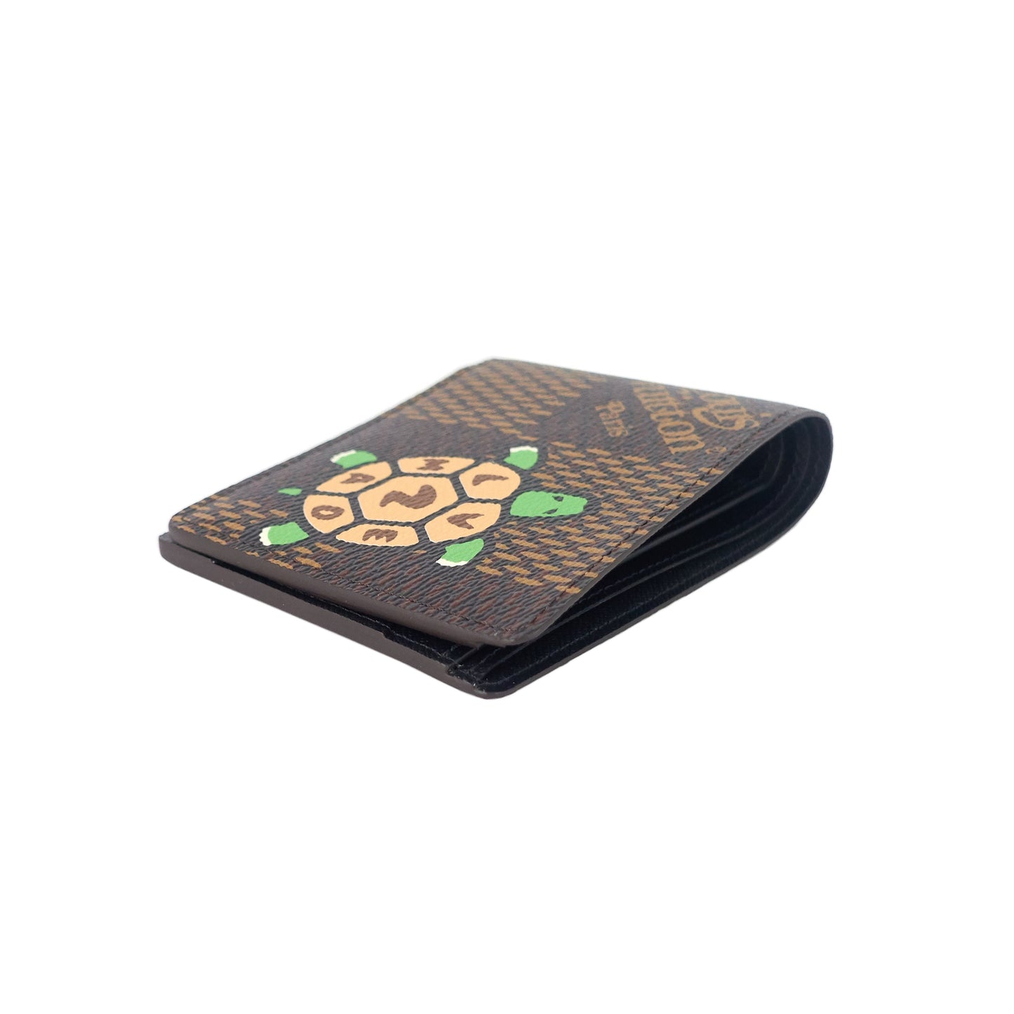 Louis Vuitto Nigo Turtle Giant Damier Ebene Canvas Multiple Wallet