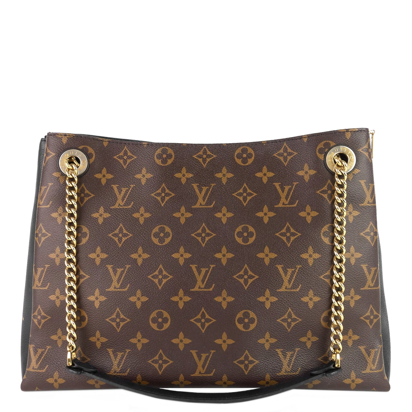 Louis Vuitto SurÃ¨ne MM Monogram Canvas and Calfskin Leather Tote Bag