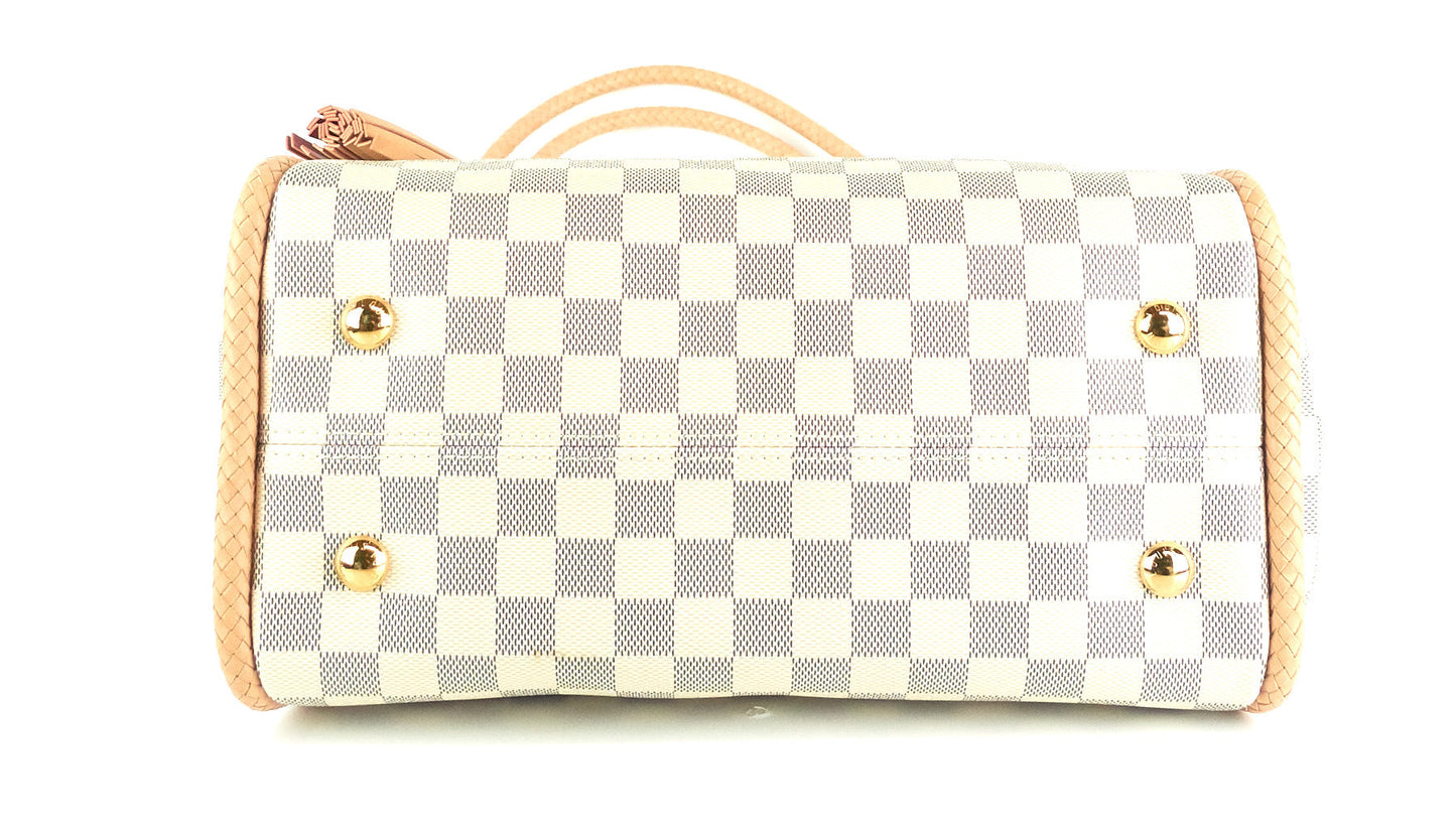 Louis Vuitto Propriano Damier Azur Canvas Tote Bag