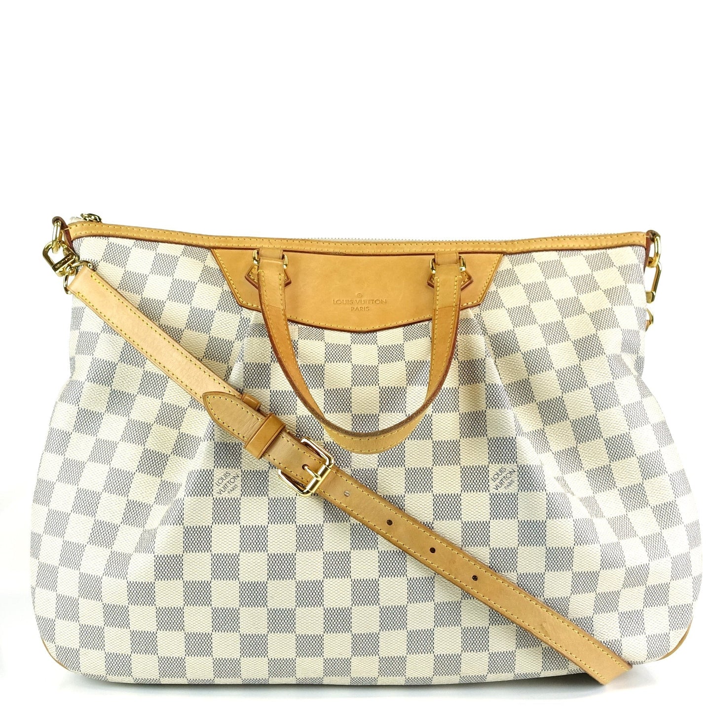 Louis Vuitto Siracusa GM Damier Azur Canvas Bag
