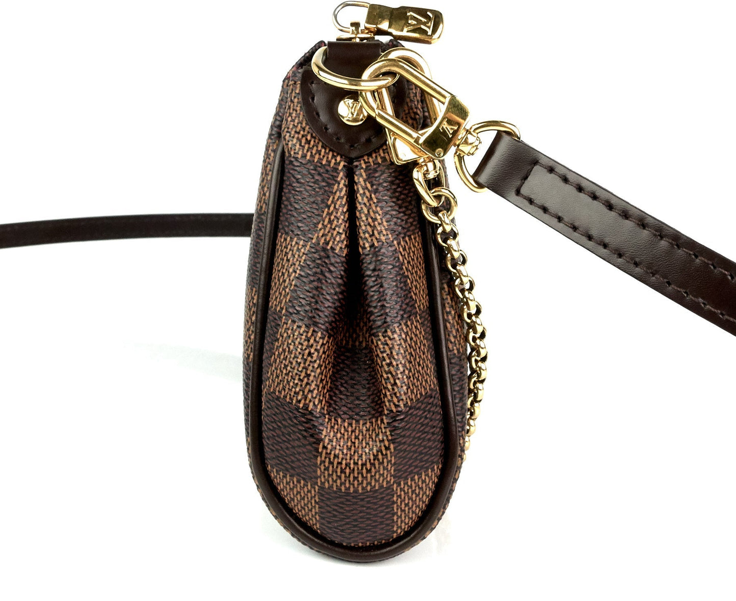 Louis Vuitto Eva Damier Ebene Canvas Shoulder Bag