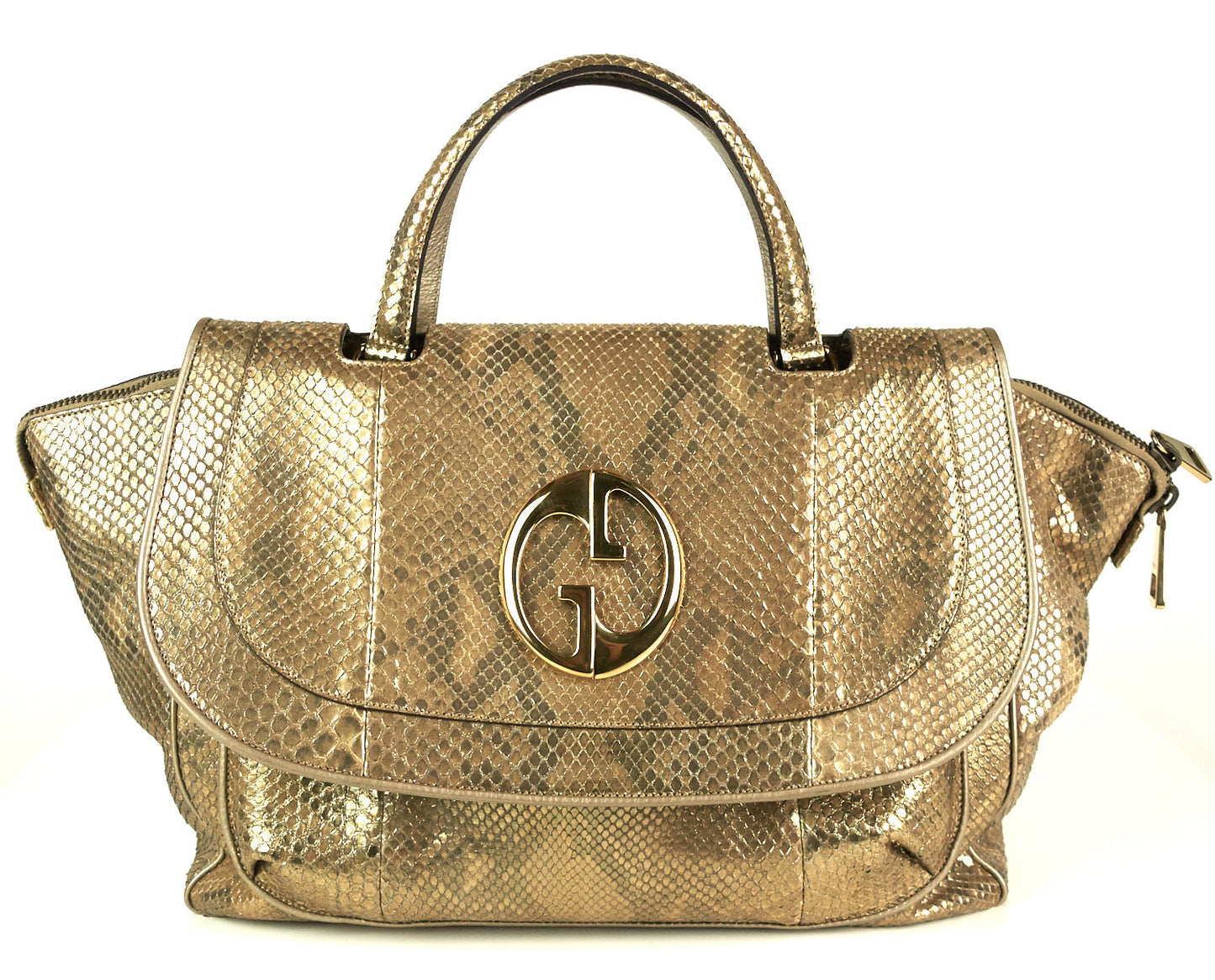 Gucci 1973 Python Skin Medium Bag