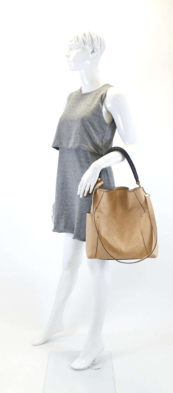 Louis Vuitto Bagatelle Monogram Empreinte Leather Hobo Bag