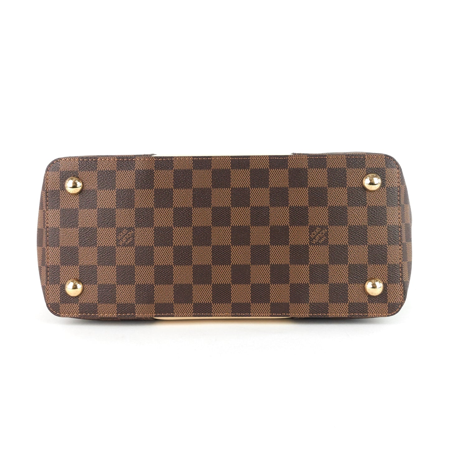 Louis Vuitto Jersey Damier Ebene Canvas And Taurillon Leather Tote Bag