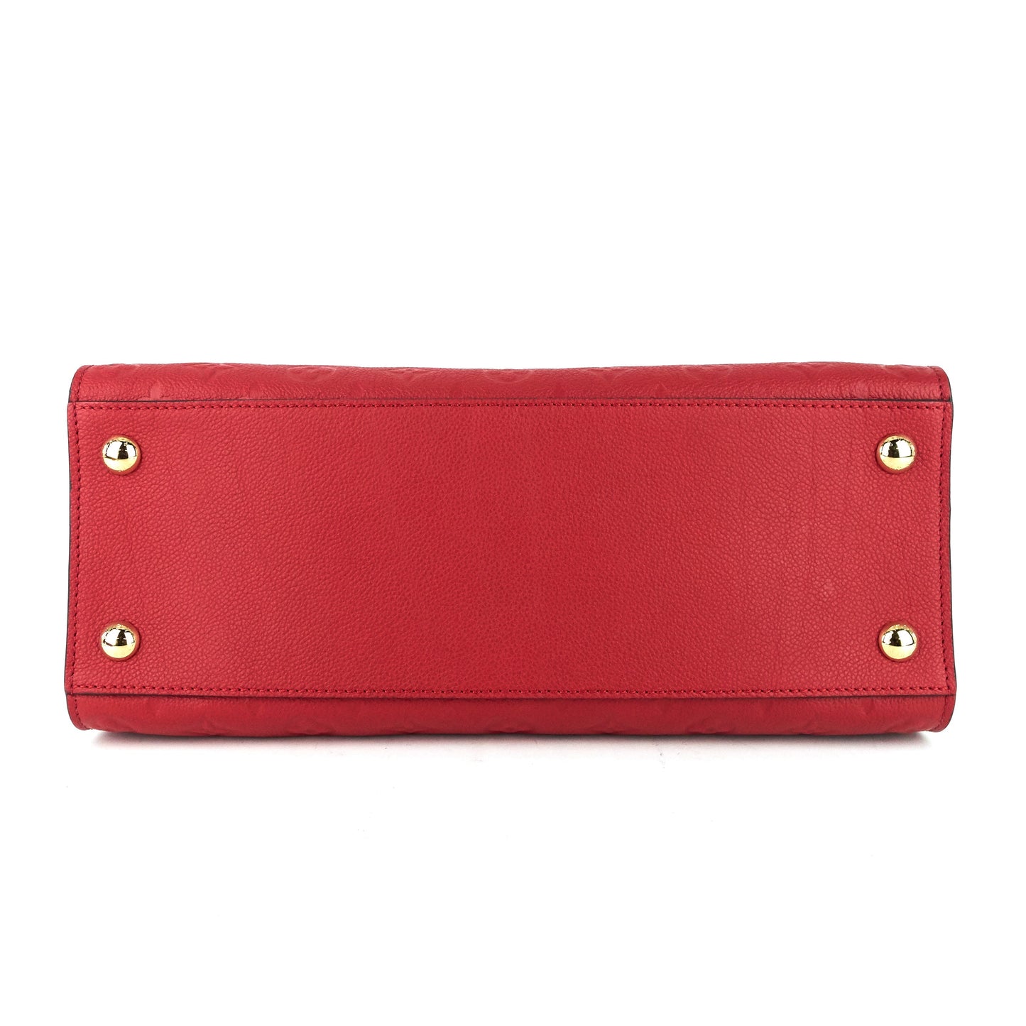 Louis Vuitto Pont-Neuf GM Red Monogram Empreinte Leather Bag