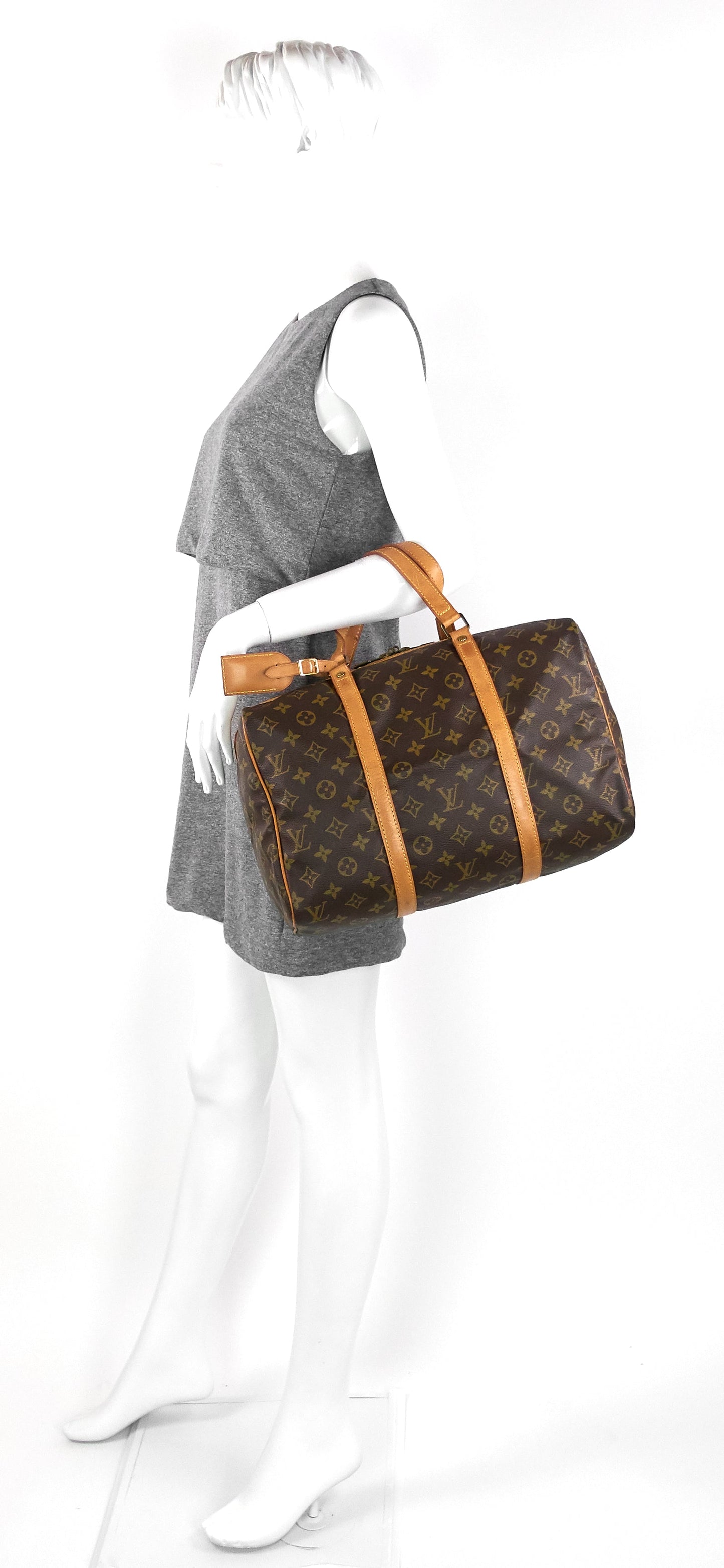Louis Vuitto Sac Souple 35 Monogram Canvas Duffle Bag
