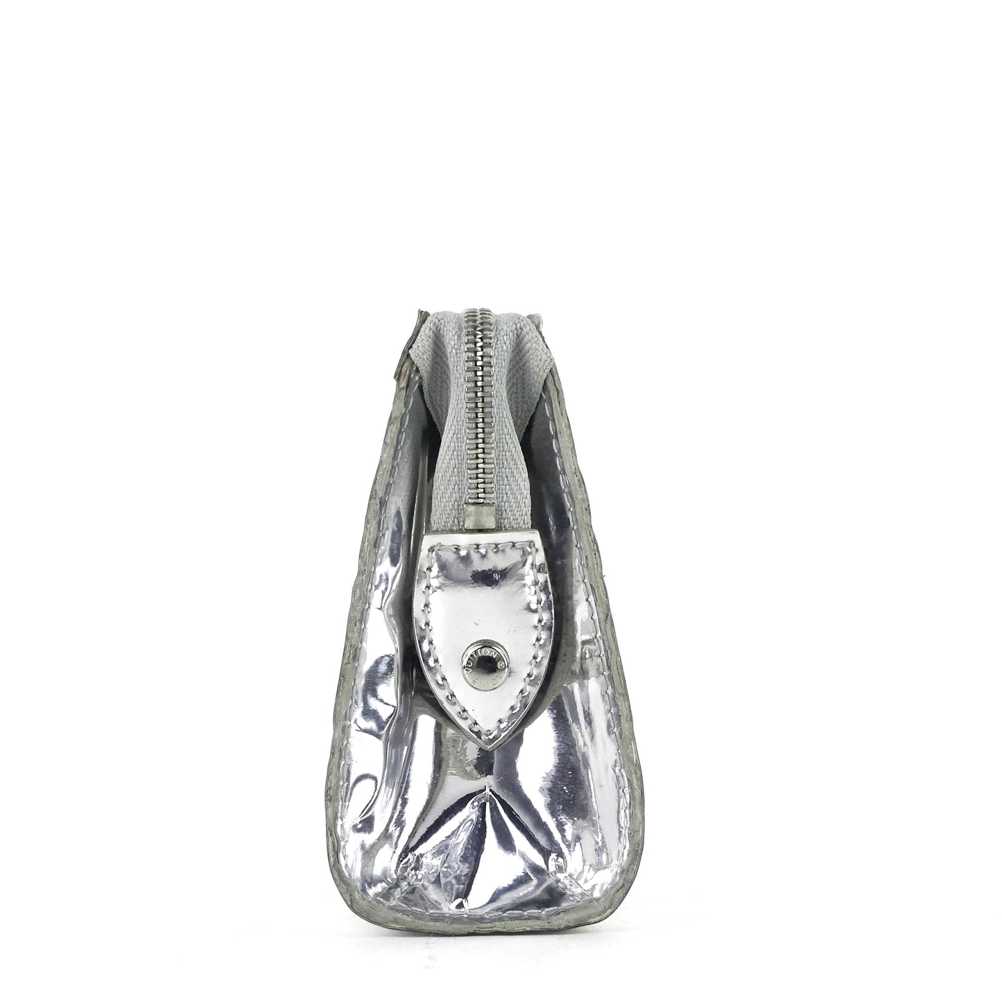 Louis Vuitto Miroir Trousse Silver Patent Leather Cosmetic Case
