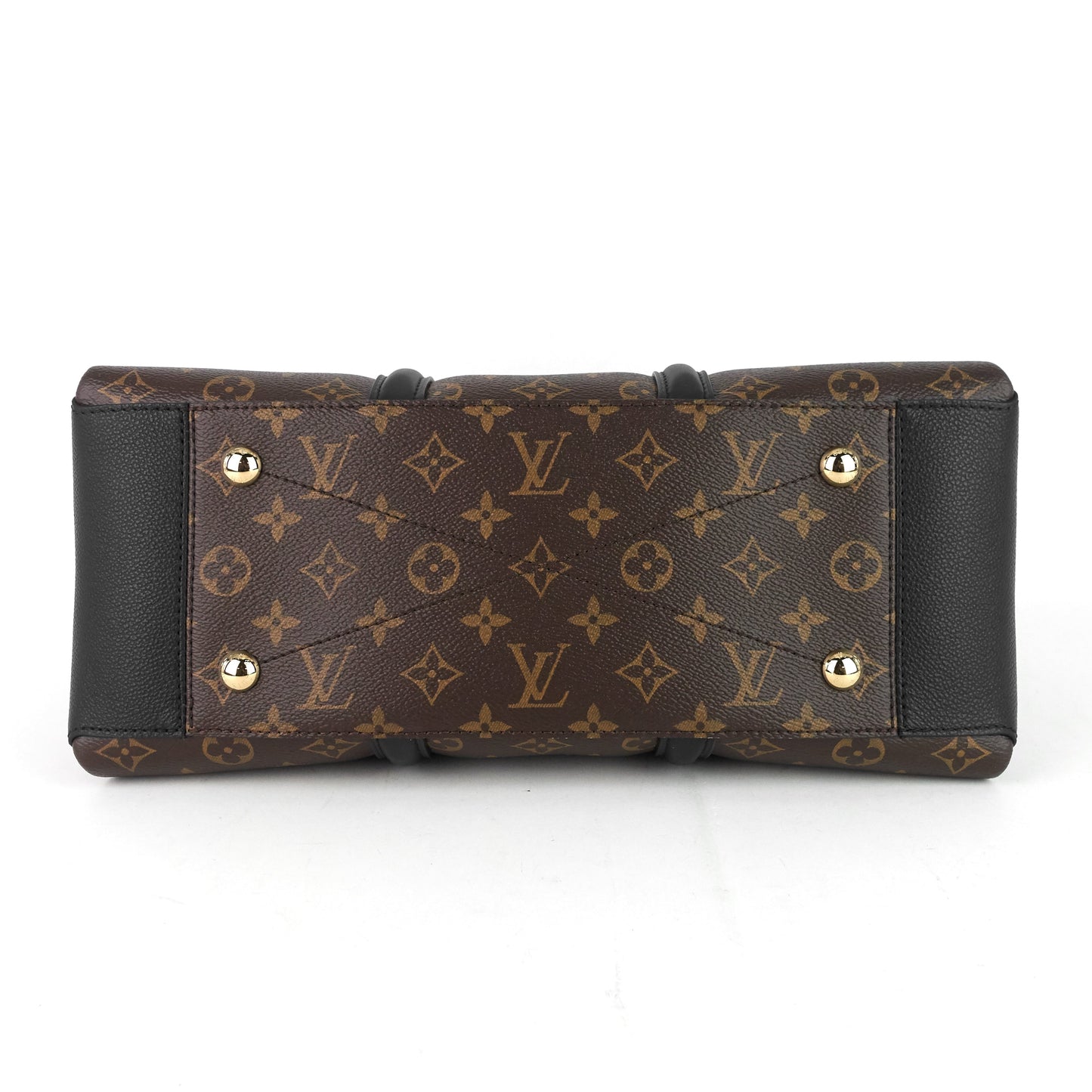 Louis Vuitto Soufflot MM Monogram Canvas and Coloured Leather Bag