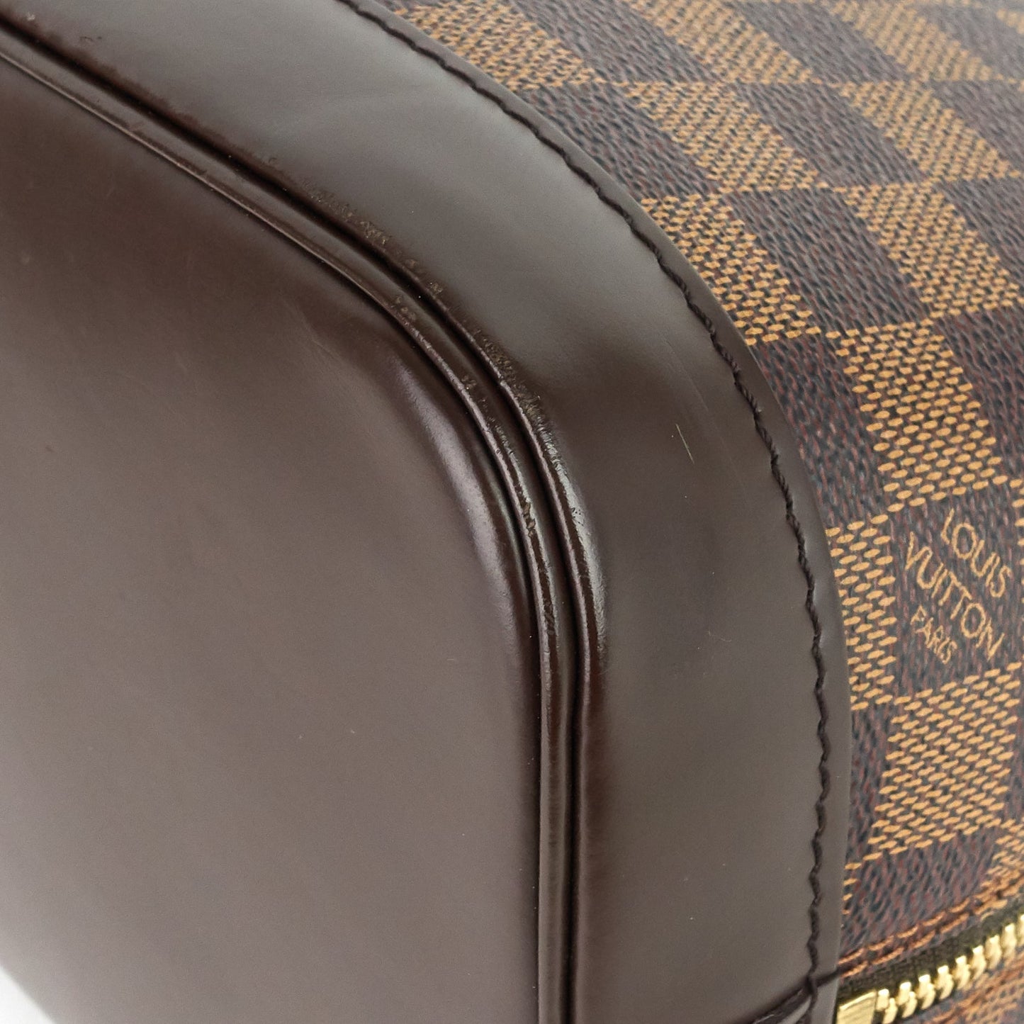 Louis Vuitto Alma PM Damier Ebene Canvas Bag