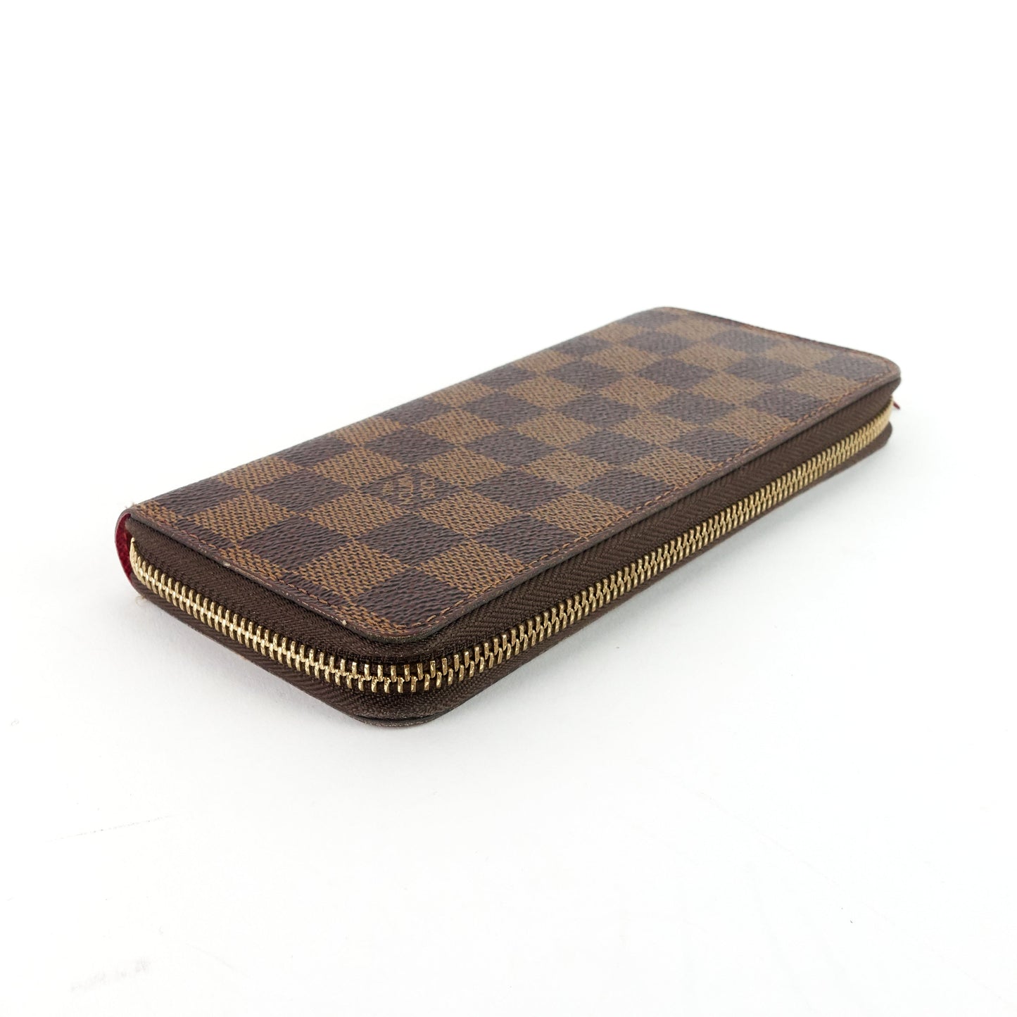 Louis Vuitto ClÃ©mence Damier Ebene Canvas Wallet