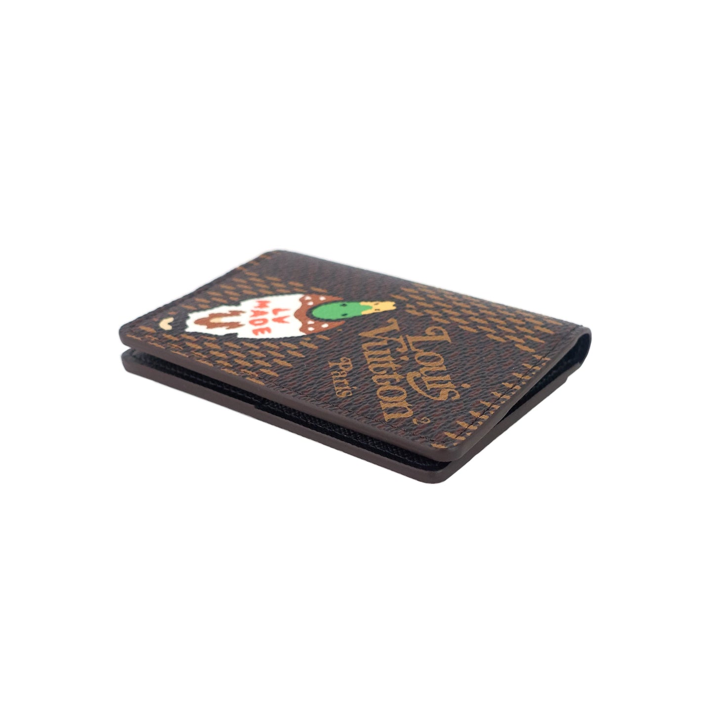 Louis Vuitto Nigo Pocket Organizer Giant Damier Ebene Canvas Wallet