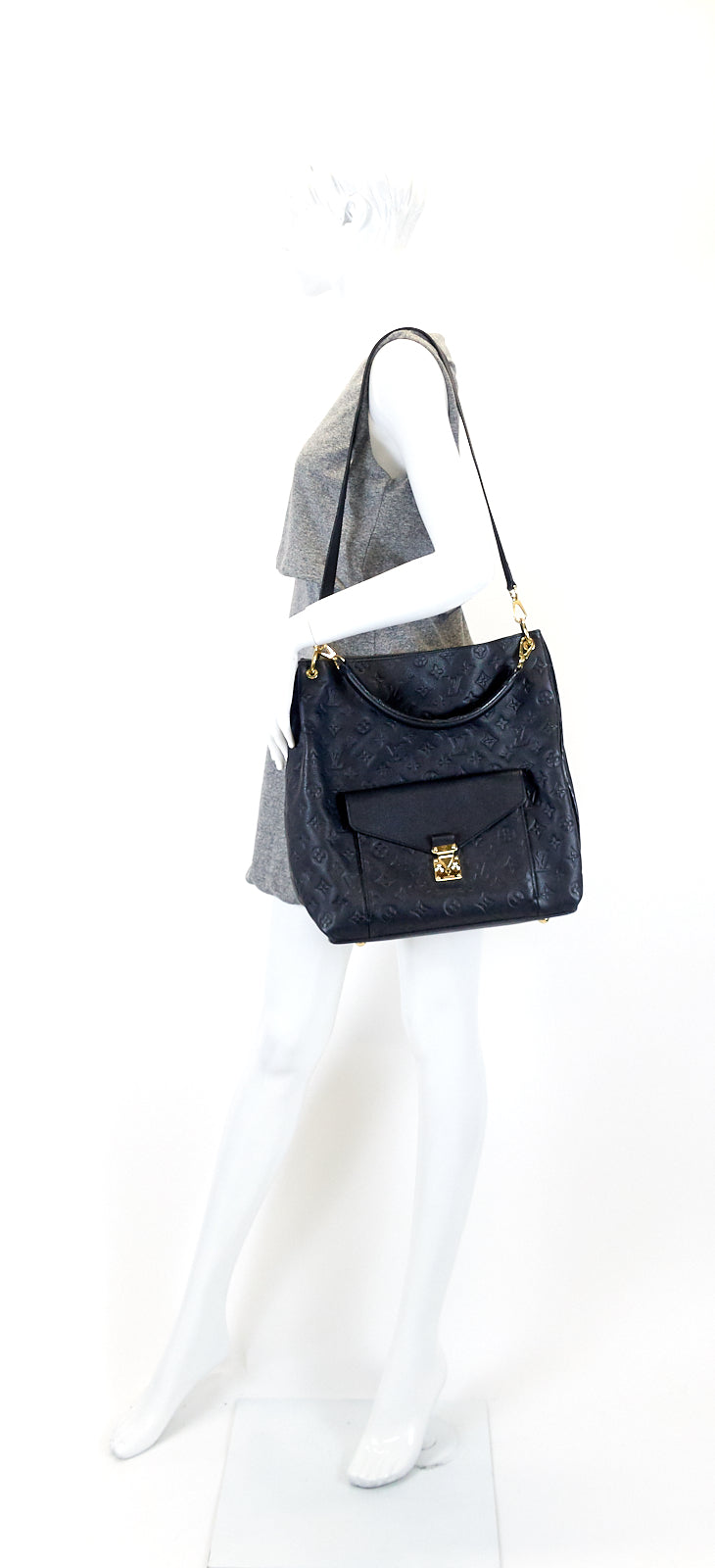 Louis Vuitto Metis Monogram Empreinte Leather Hobo Bag
