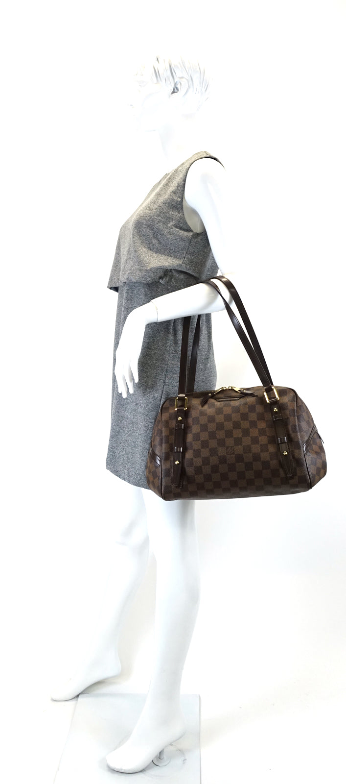Louis Vuitto Rivington GM Damier Ebene Canvas Bag