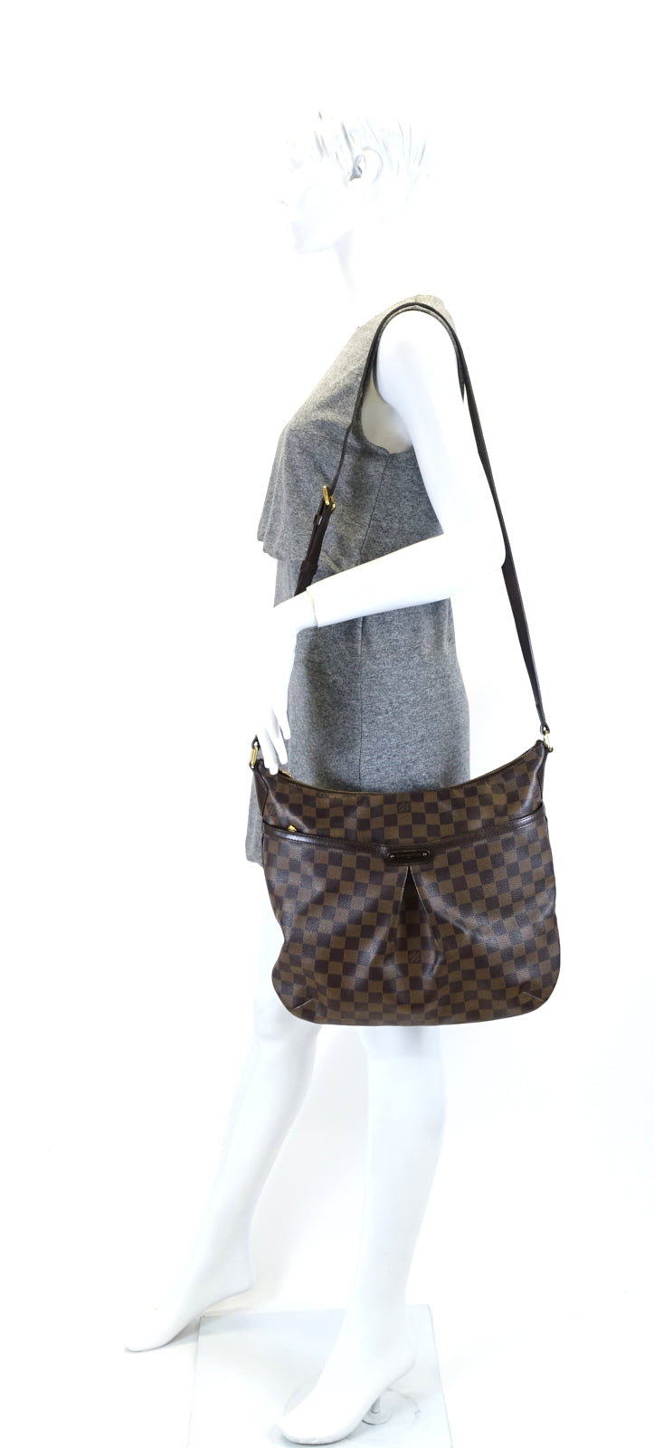 Louis Vuitto Bloomsbury GM Damier Ebene Canvas Bag