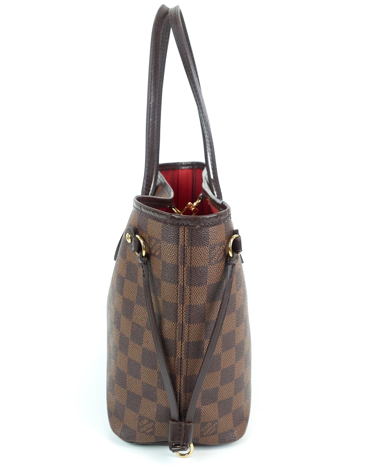 Louis Vuitto Neverfull PM Damier Ebene Canvas Bag