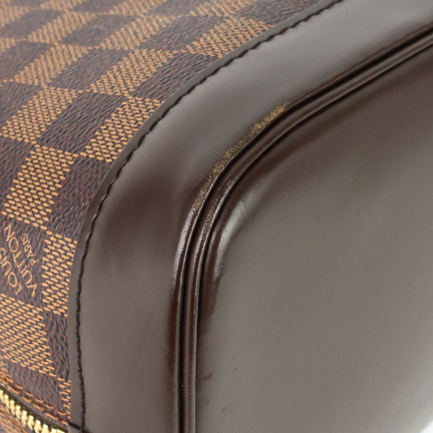 Louis Vuitto Alma PM Damier Ebene Canvas Bag