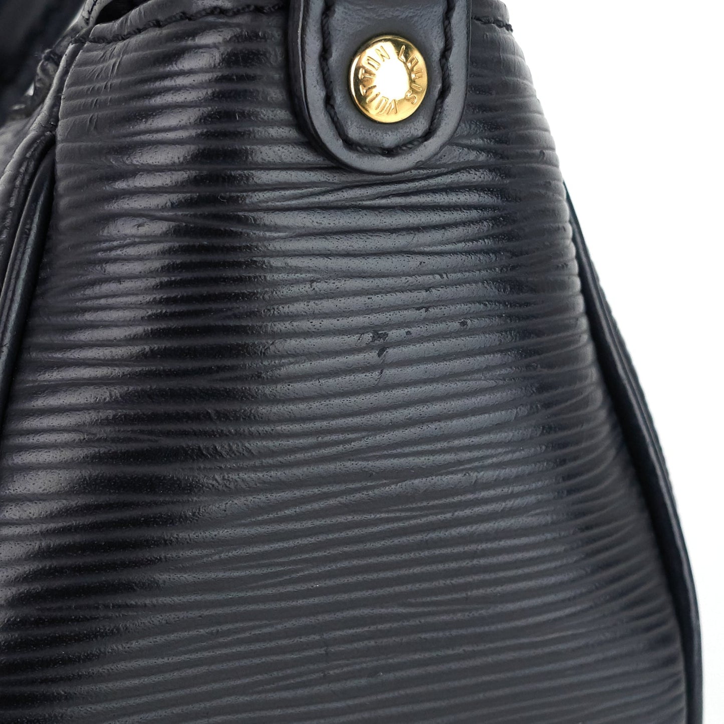 Louis Vuitto Dhanura Black Epi Leather Handbag