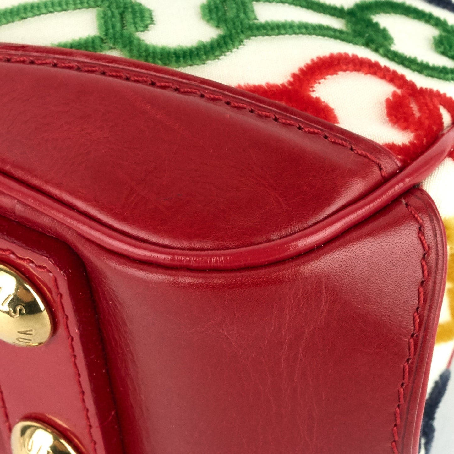 Louis Vuitto Linda Mini Monogram Charms Velvet Chains Bag