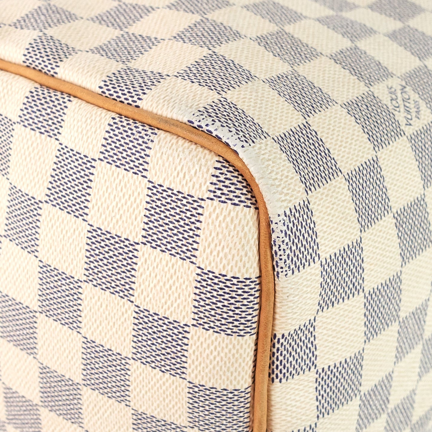 Louis Vuitto Speedy 30 Damier Azur Canvas Handbag
