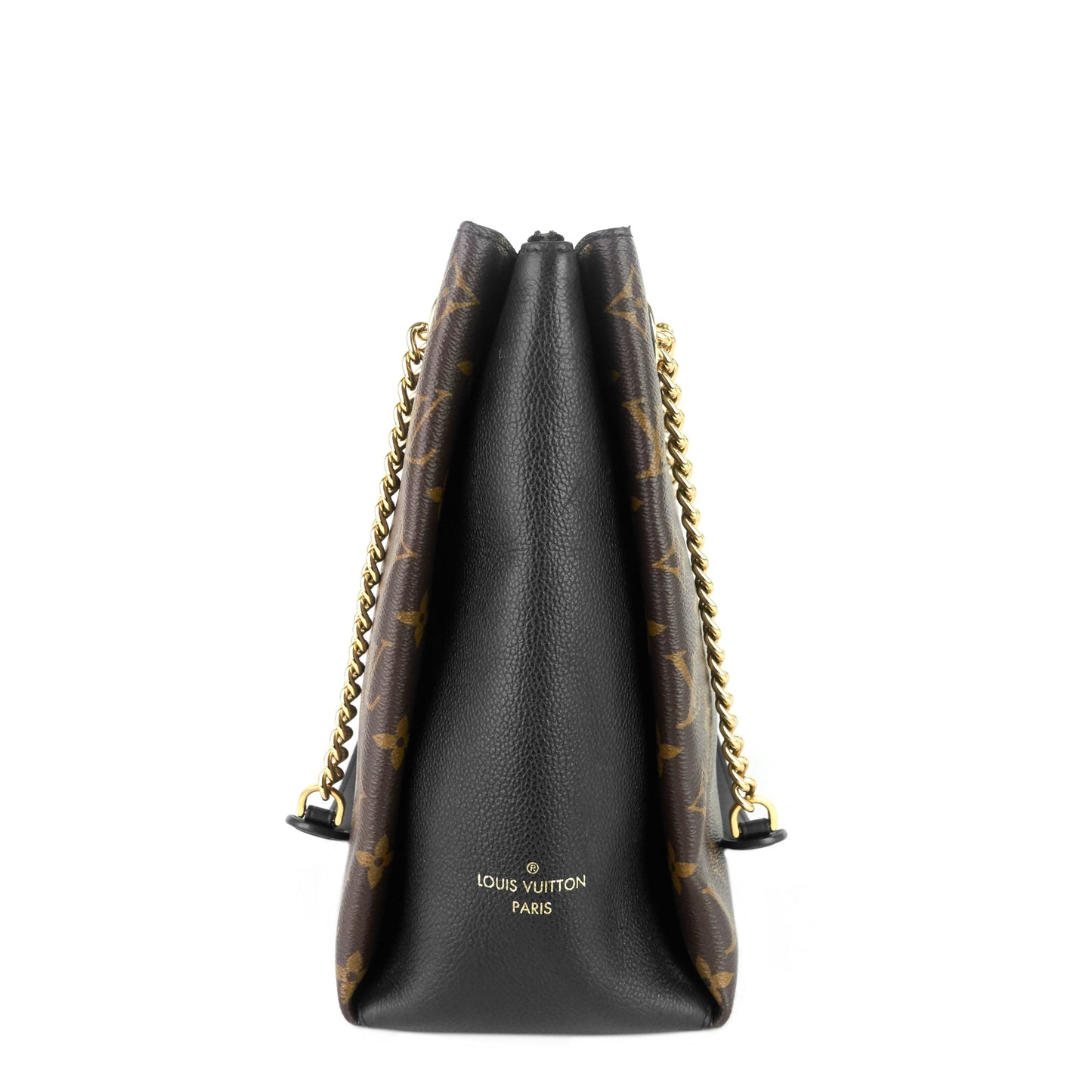 Louis Vuitto SurÃ¨ne MM Monogram Canvas and Calfskin Leather Tote Bag