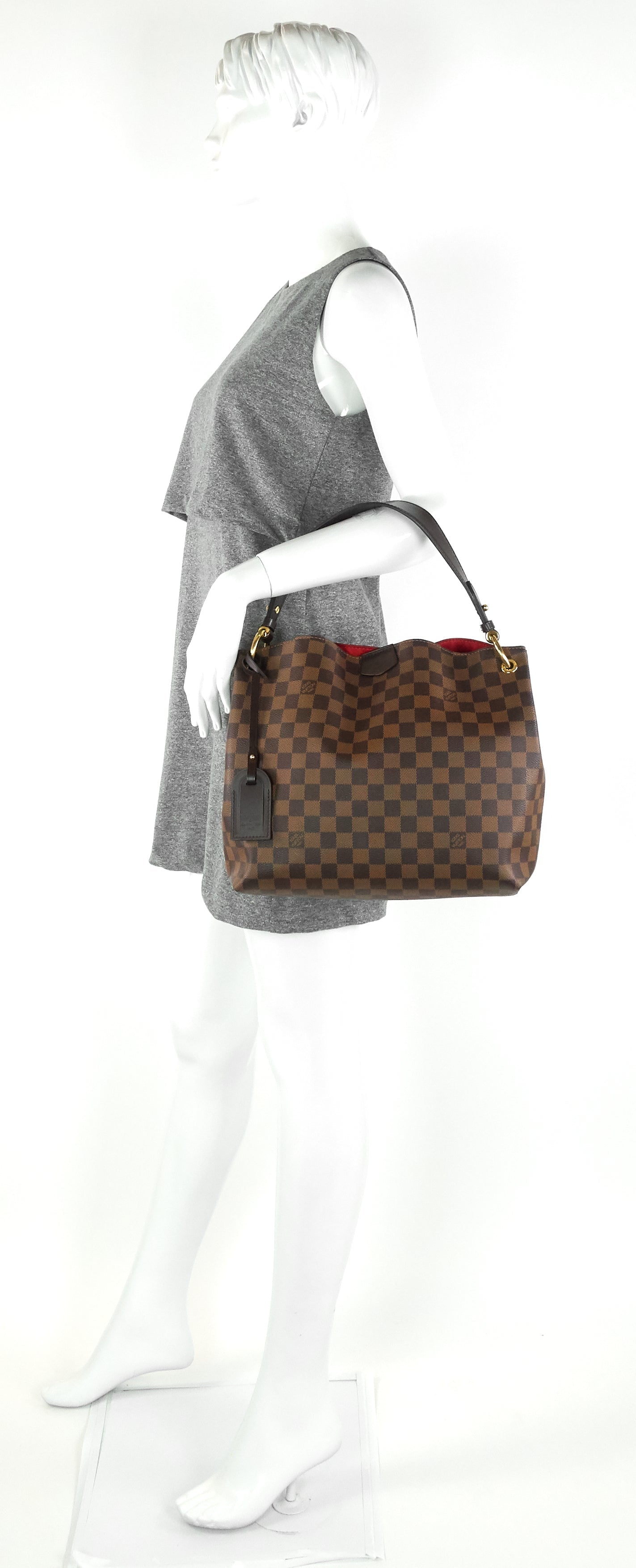 Louis Vuitto Graceful PM Damier Ebene Canvas Bag