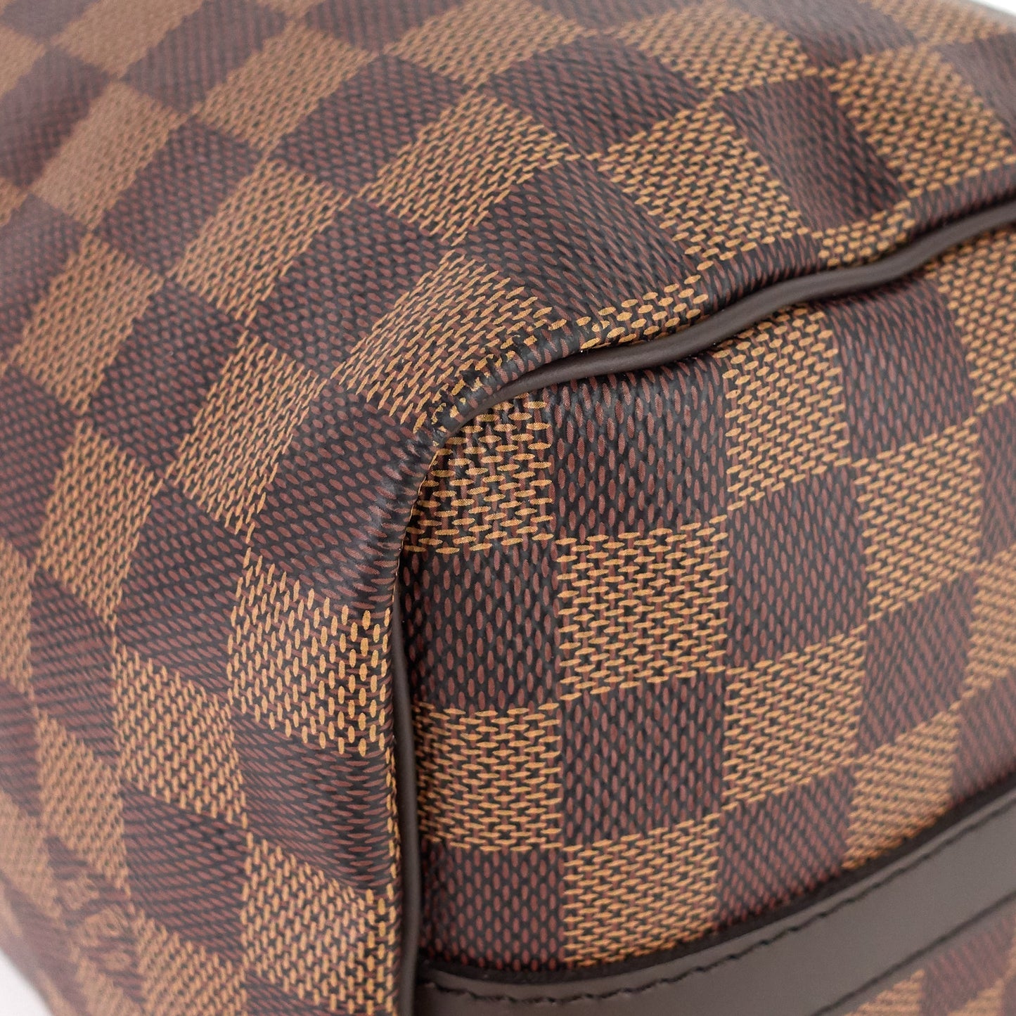 Louis Vuitto Speedy 25 BandouliÃ¨re Damier Ebene Canvas Bag