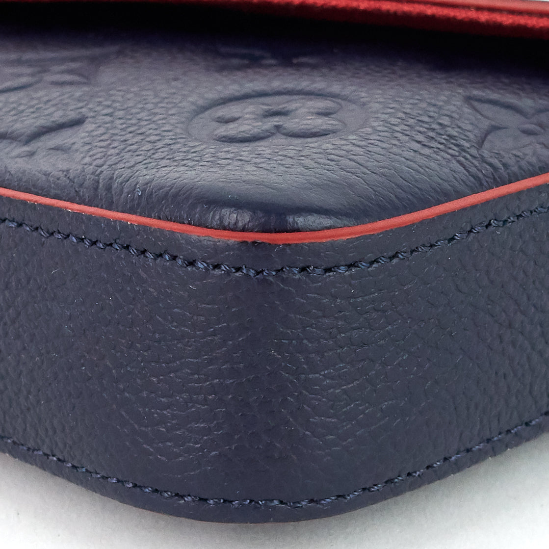 Louis Vuitto FÃ©licie Pochette Monogram Empreinte Leather Bag