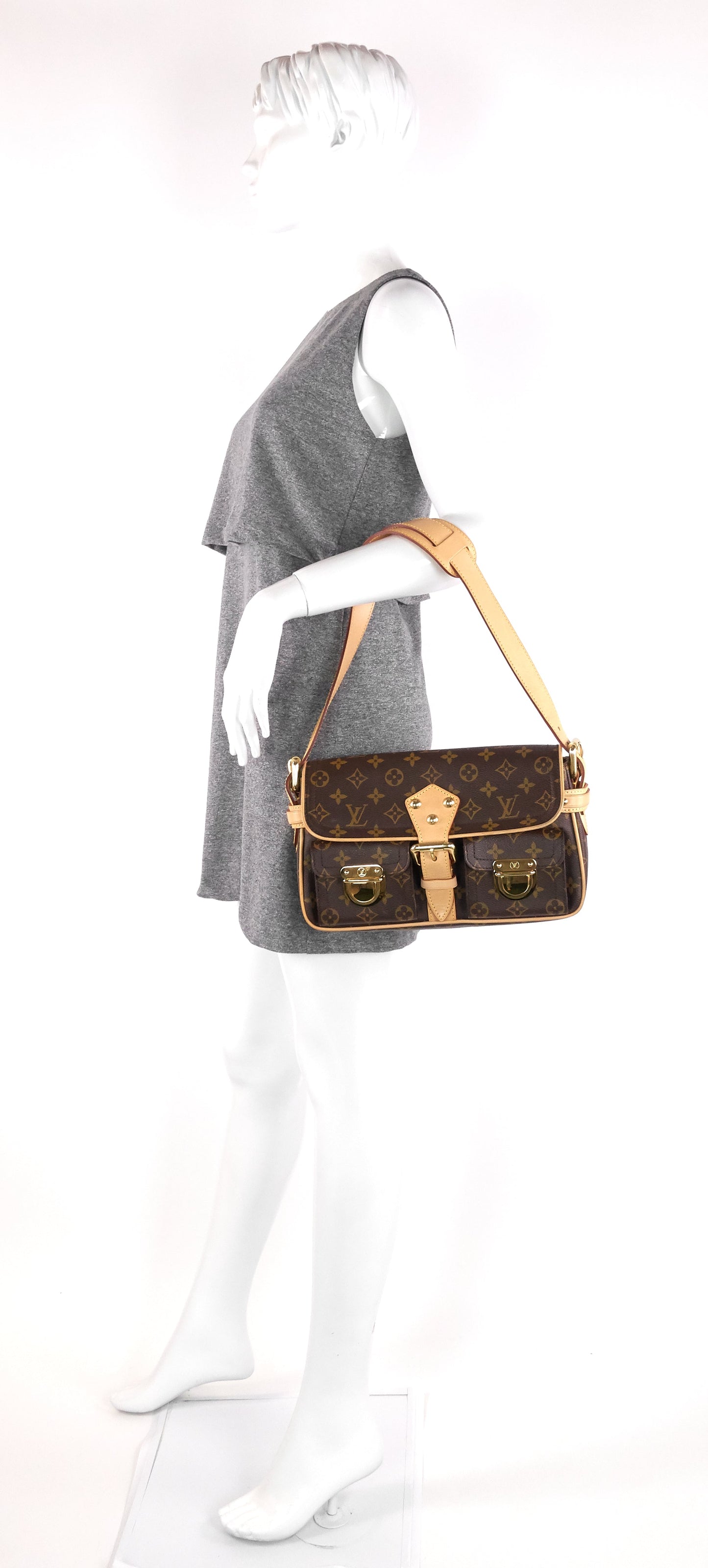 Louis Vuitto Hudson PM Monogram Canvas Bag