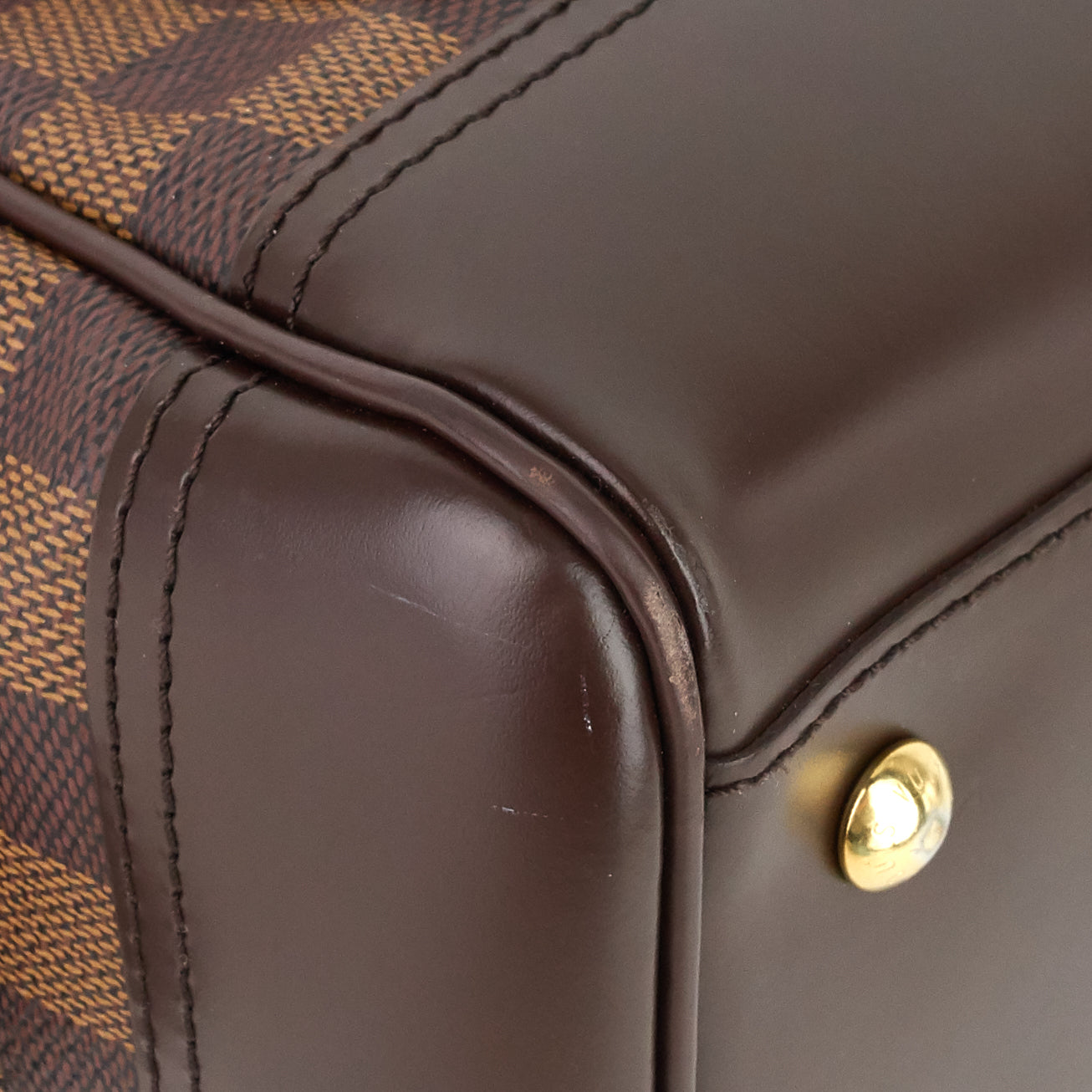 Louis Vuitto Knightsbridge Damier Ebene Canvas Bag