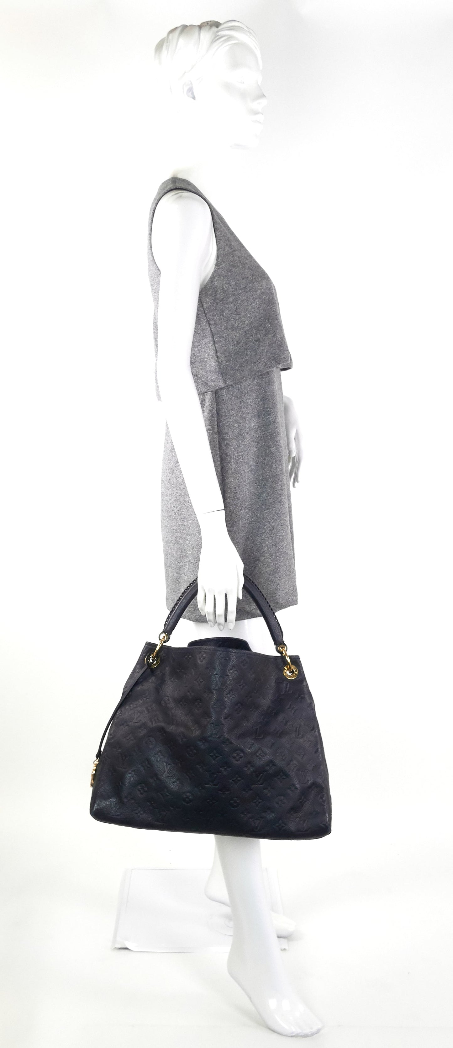 Louis Vuitto Artsy MM Monogram Empreinte Leather Bag