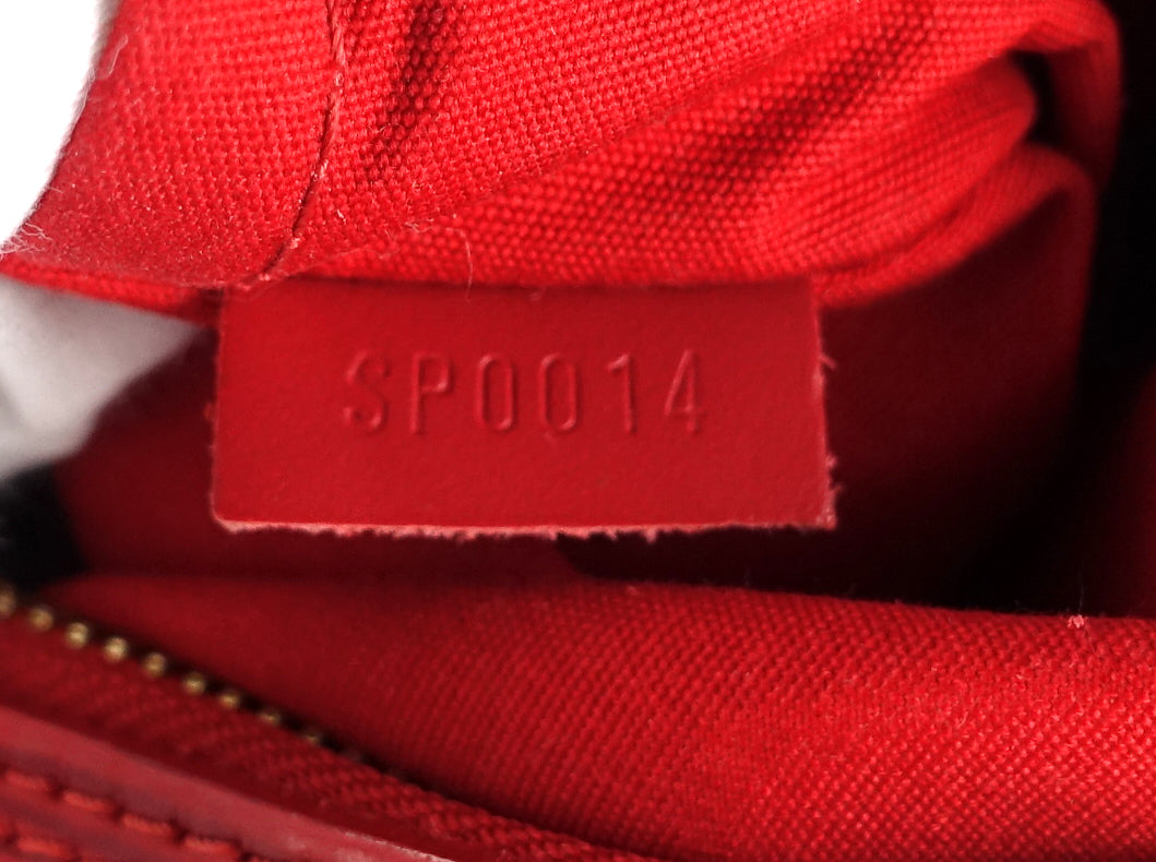 Louis Vuitto Speedy 25 Red Epi Leather Bag