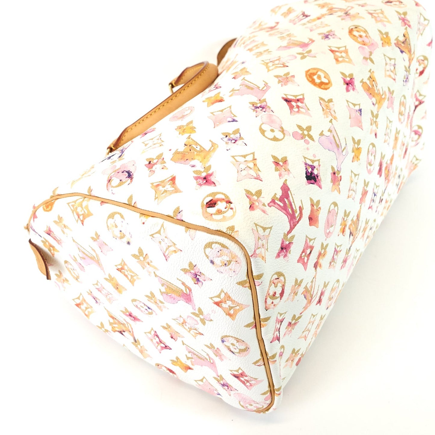 Louis Vuitto Speedy 35 Aquarelle Monogram Canvas Bag