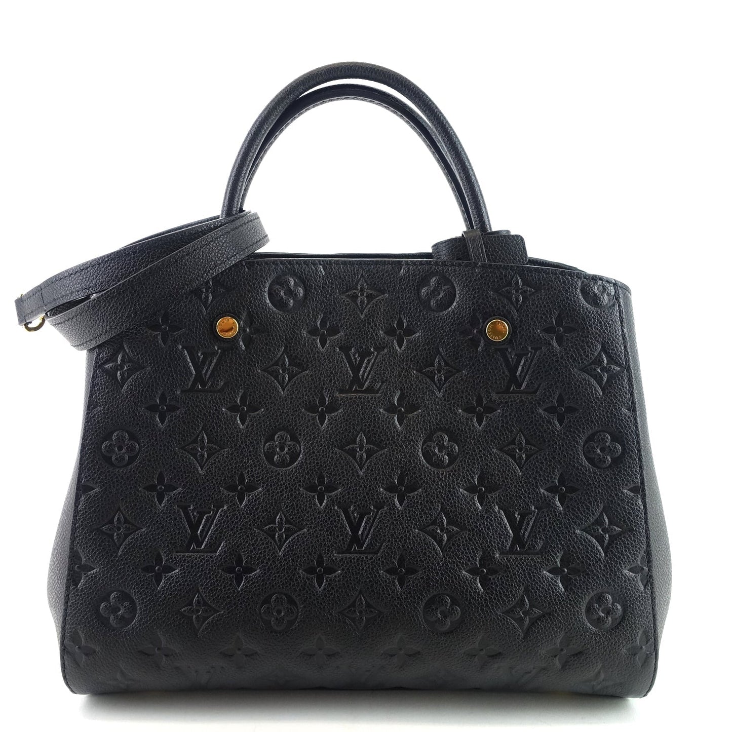 Louis Vuitto Montaigne MM Monogram Empreinte Leather Bag