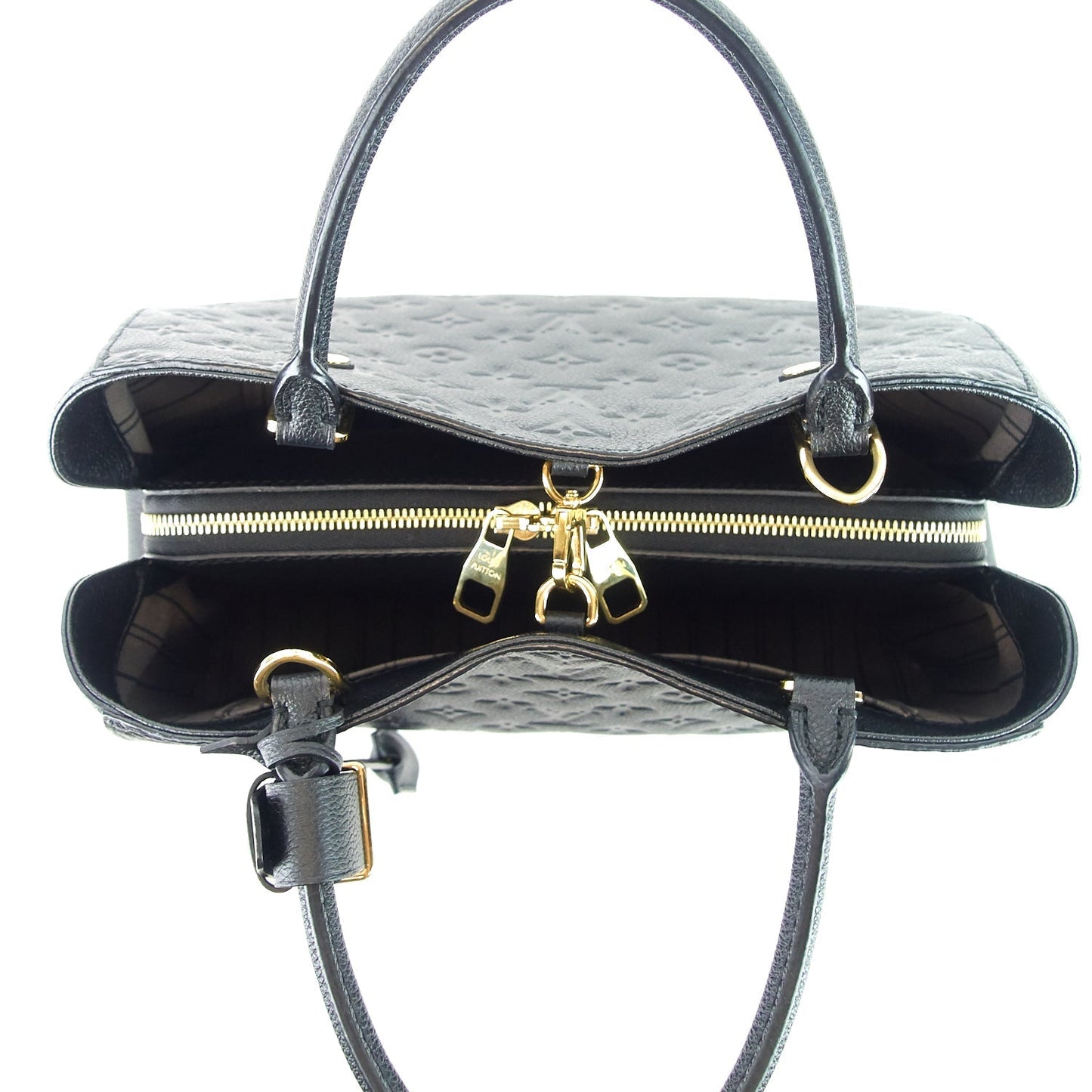 Louis Vuitto Montaigne MM Monogram Empreinte Leather Bag