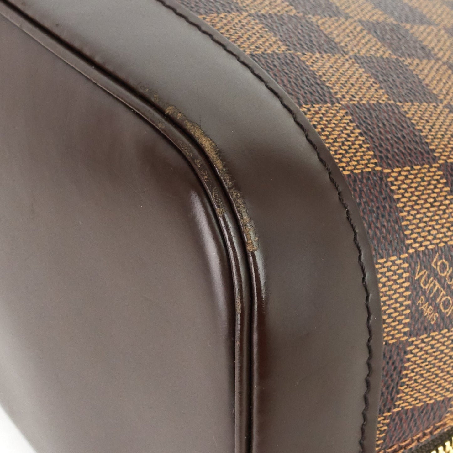 Louis Vuitto Alma PM Damier Ebene Canvas Bag