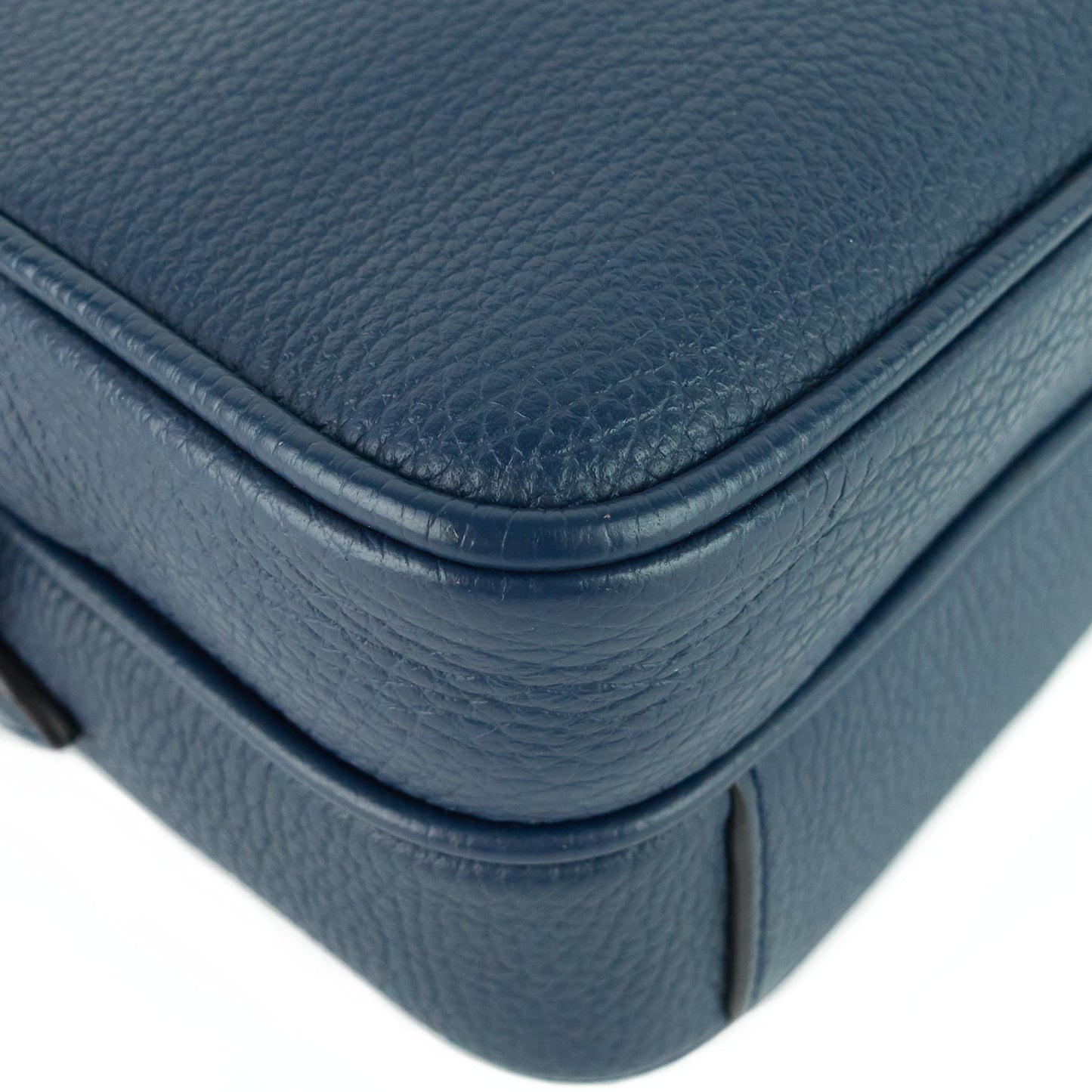 Louis Vuitto Amazone Blue Taurillon Leather Crossbody Bag